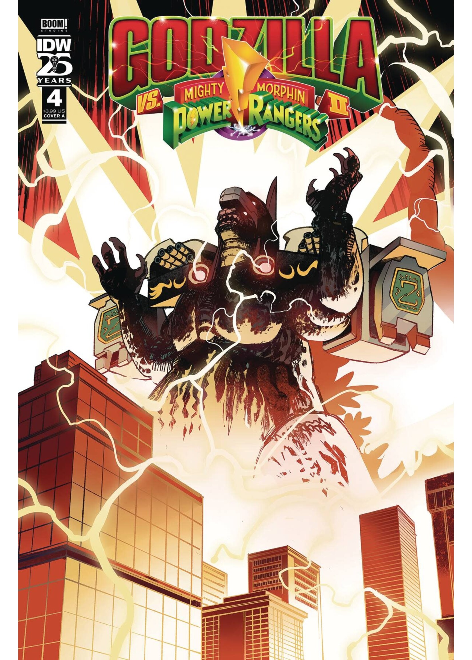 IDW PUBLISHING GODZILLA VS MMPR II #4 CVR A RIVAS