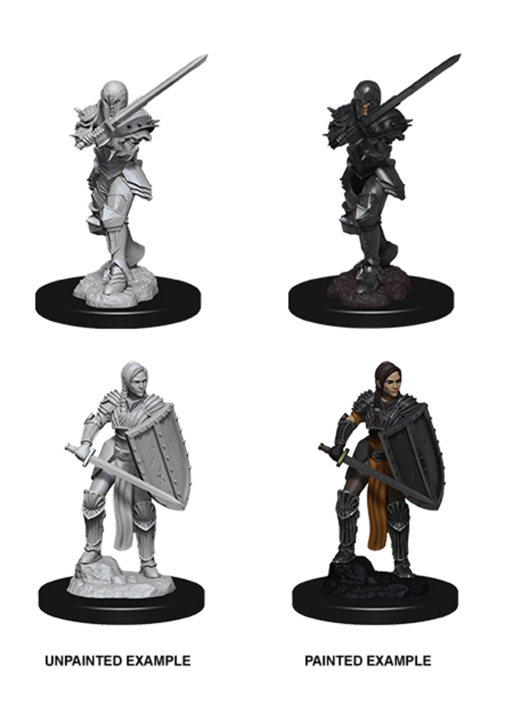 ABRAMS DND UNPAINTED MINIS WV9 HUMAN FEMALE FIGHTER