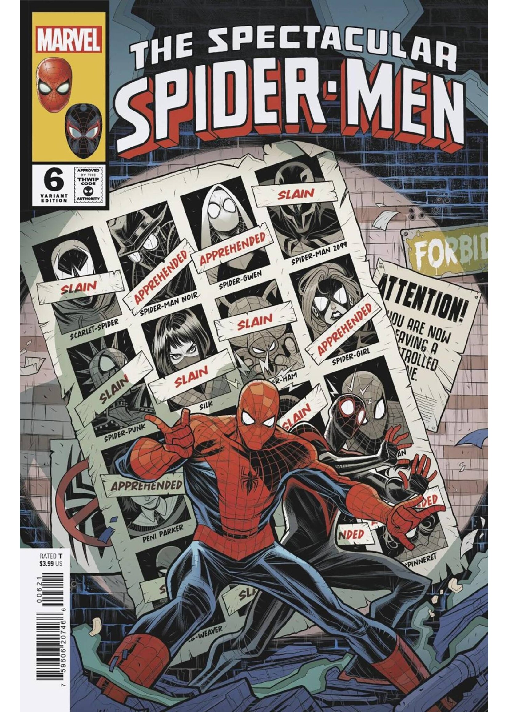 MARVEL COMICS THE SPECTACULAR SPIDER-MEN (2024) #6 ELIZABETH TORQUE HOMAGE VARIANT