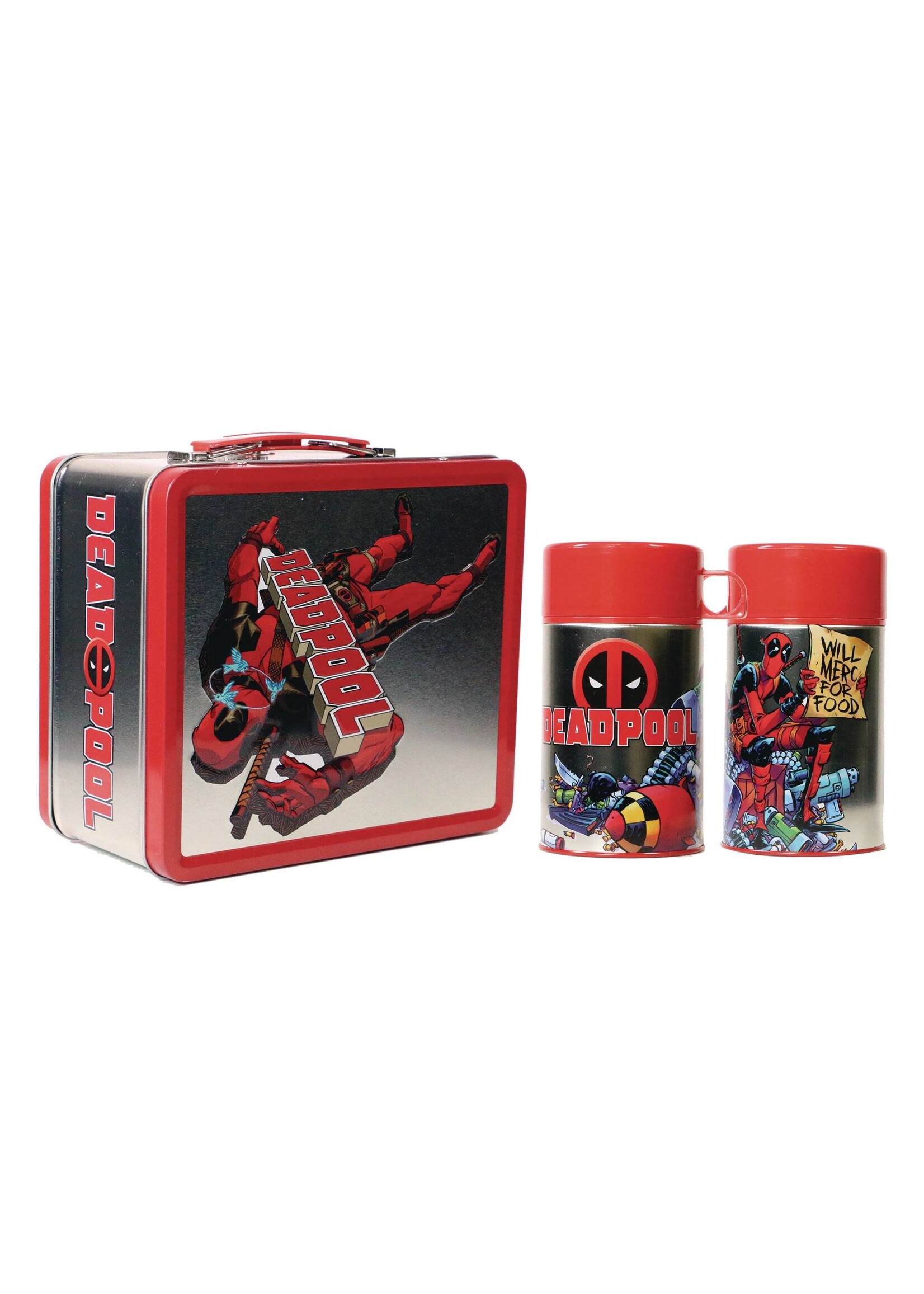 TIN TITANS MARVEL DEADPOOL PX LUNCHBOX & BEV CONTAINER