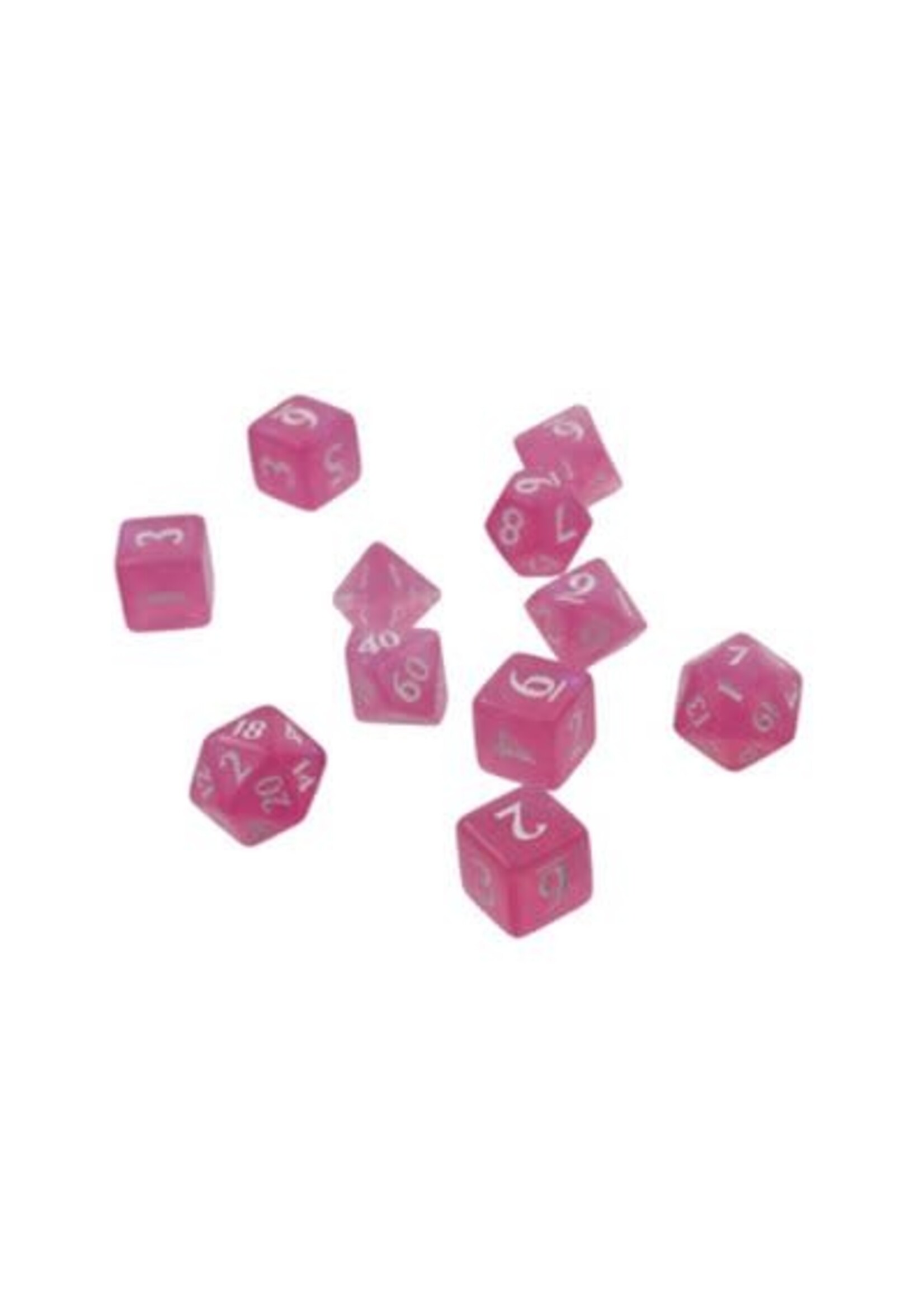 DICE ECLIPSE 11 RPG DICE SET HOT PINK (11PC)