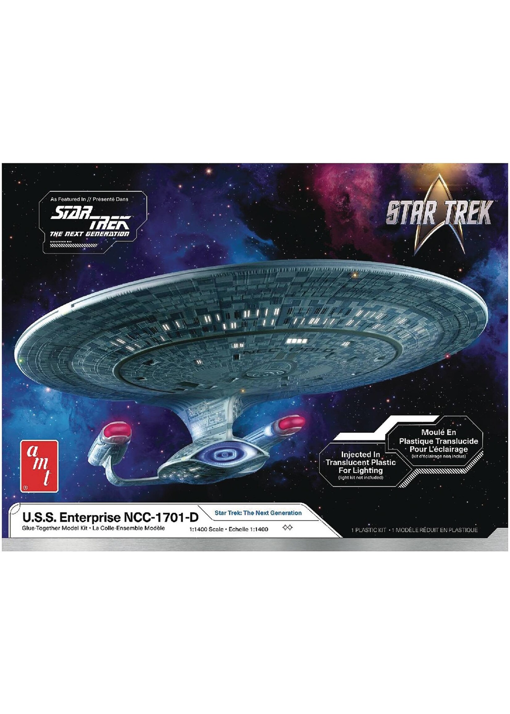 STAR TREK TNG USS ENTERPRISE NCC-1701-D AMT 1/24 MODEL KIT