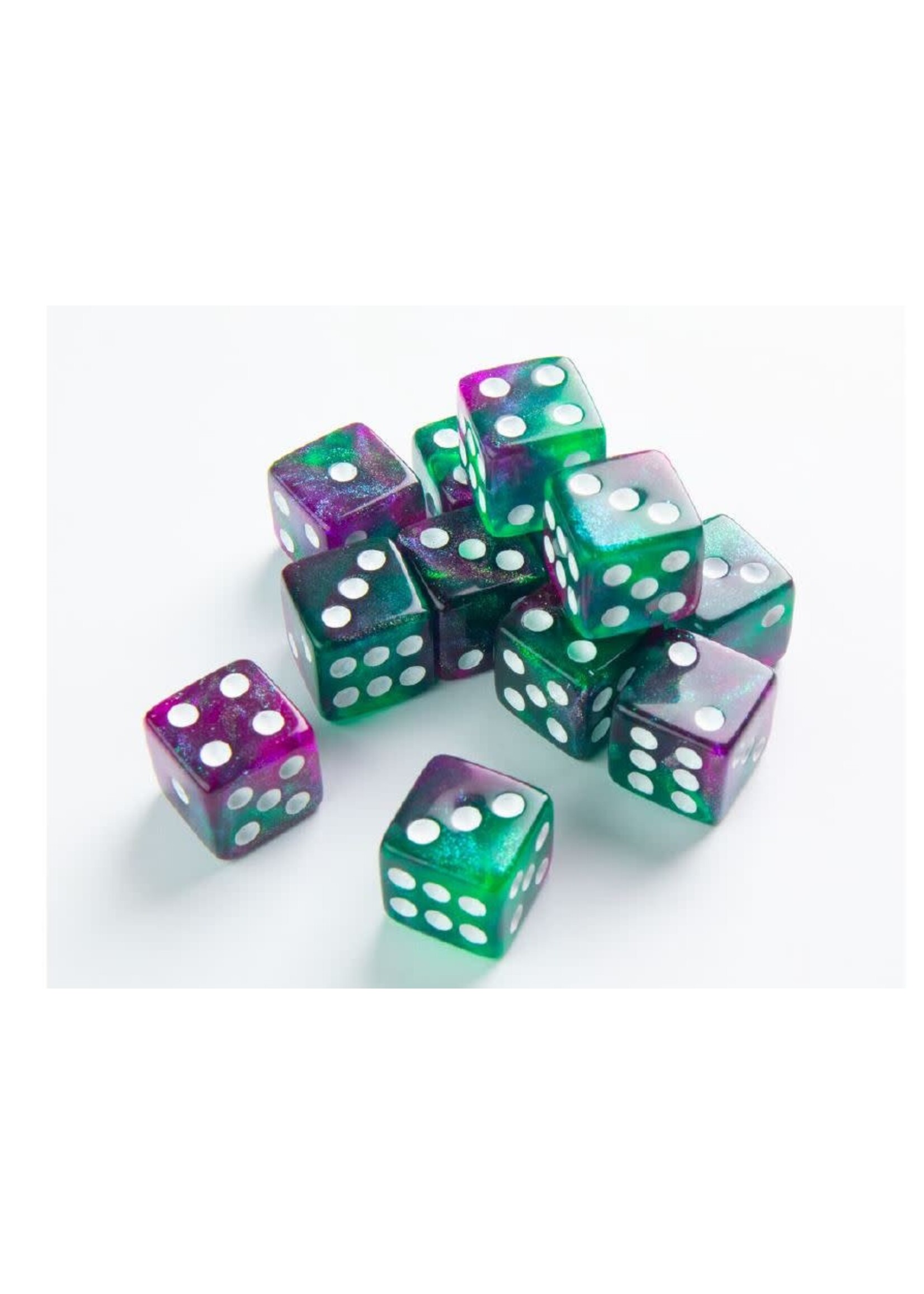 GALAXY SERIES AURORA D6 DICE SET 16 MM (12 PCS)