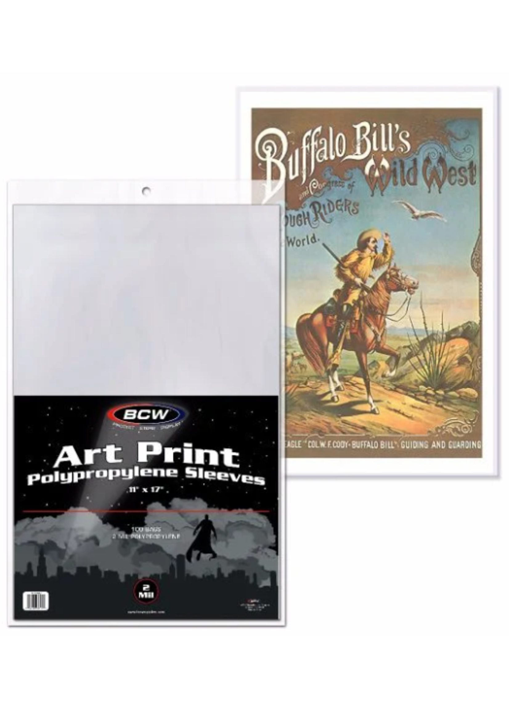 . BCW COMIC BOOK BAGS ART PRINT (11 x 17) single