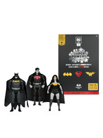 DC DIRECT SUPER POWERS 3 PACK - SUPERMAN & WONDER WOMAN & BATMAN (B&W W/ ACCENT) (GOLD LABEL)