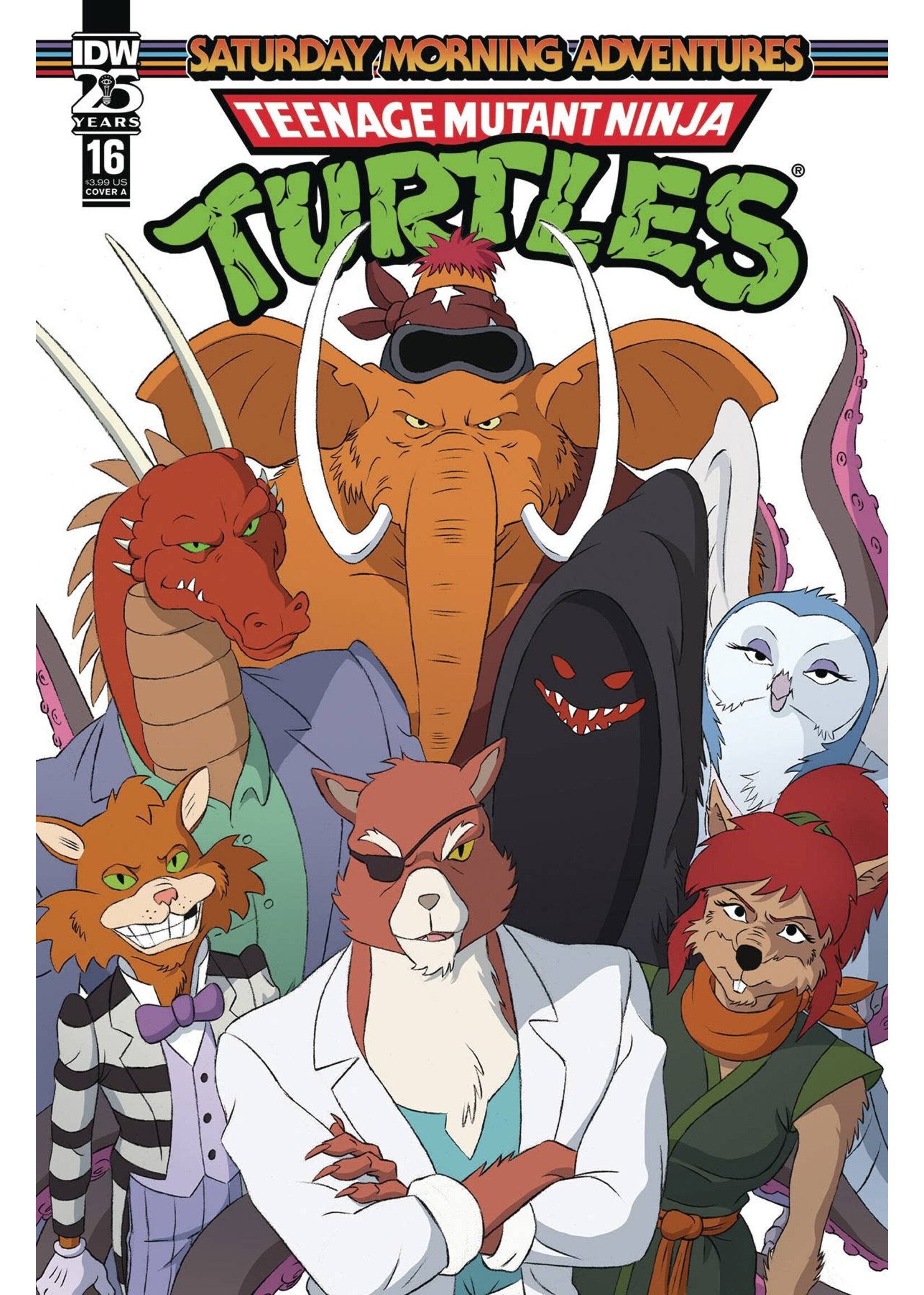 IDW PUBLISHING TMNT SATURDAY MORNING ADV #16 CVR A SCHOENING