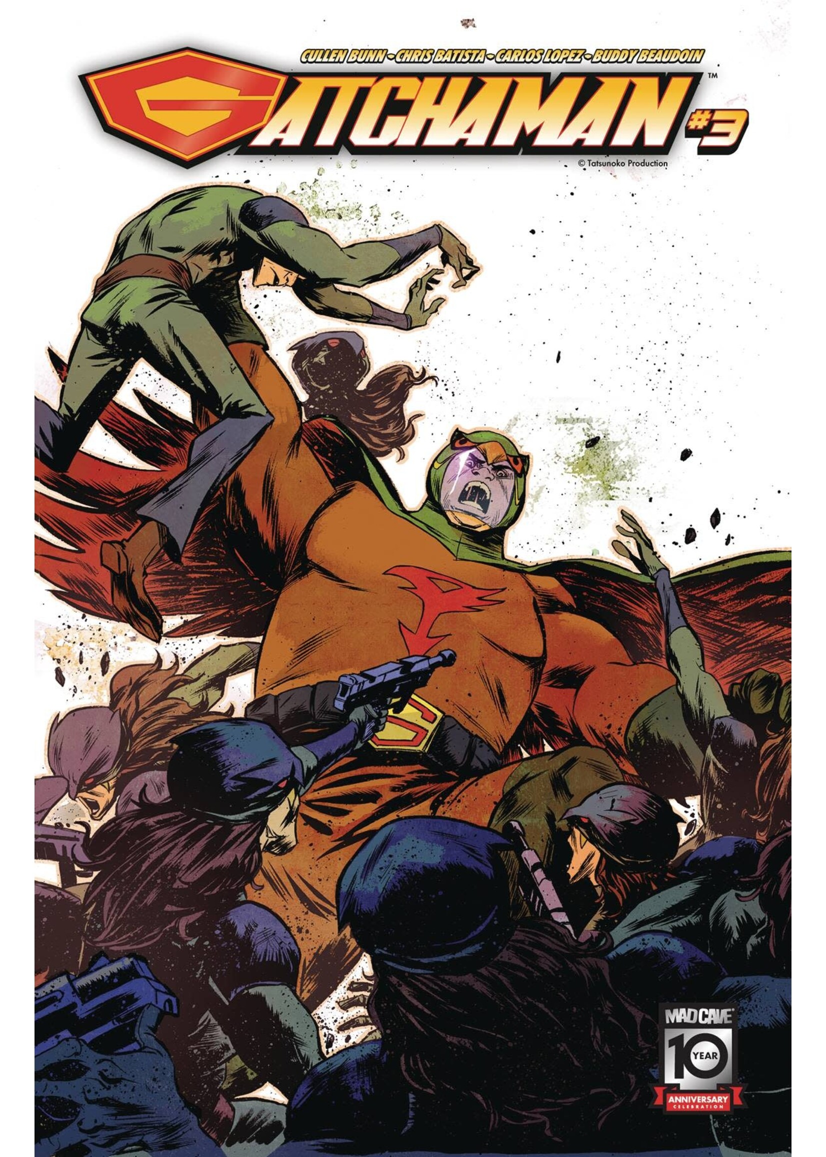 MAD CAVE GATCHAMAN (2024) #3 CVR B SANFORD GREENE CONNECTING