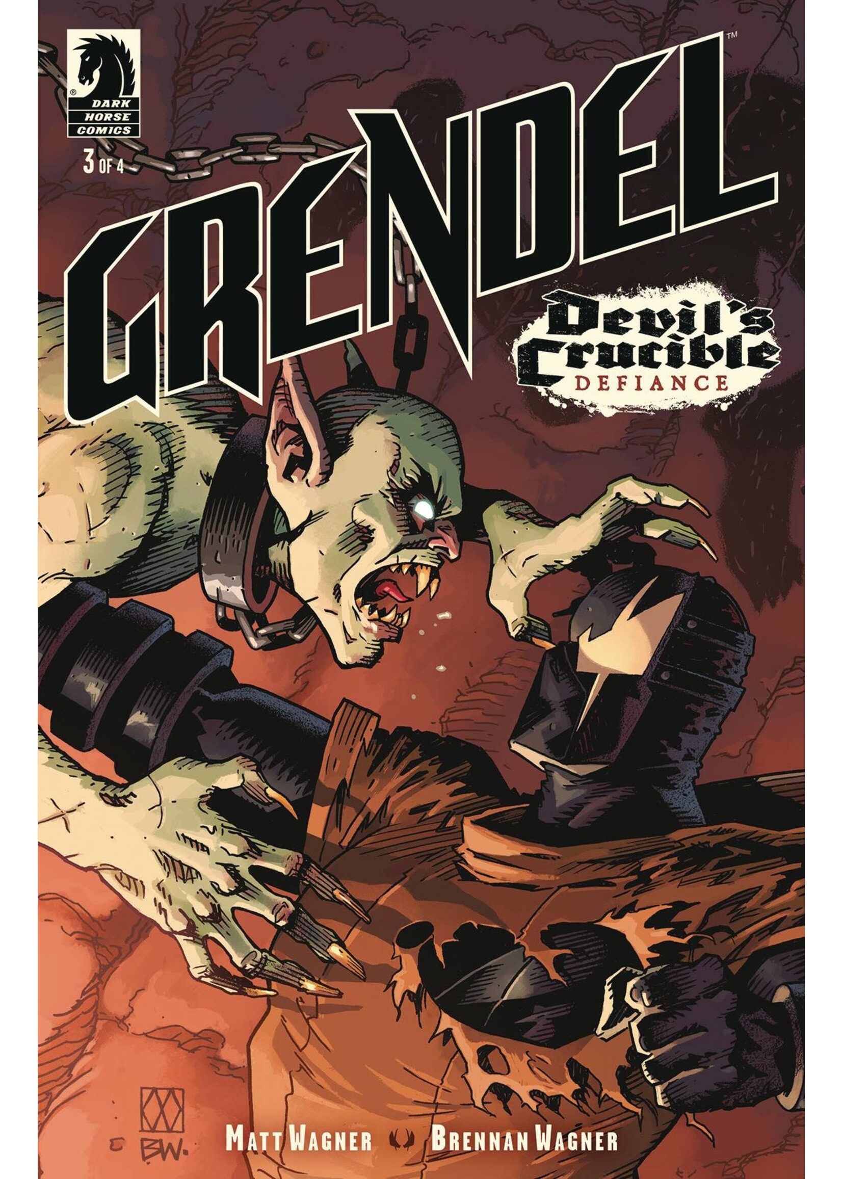 DARK HORSE GRENDEL DEVILS CRUCIBLE DEFIANCE #3 CVR A WAGNER