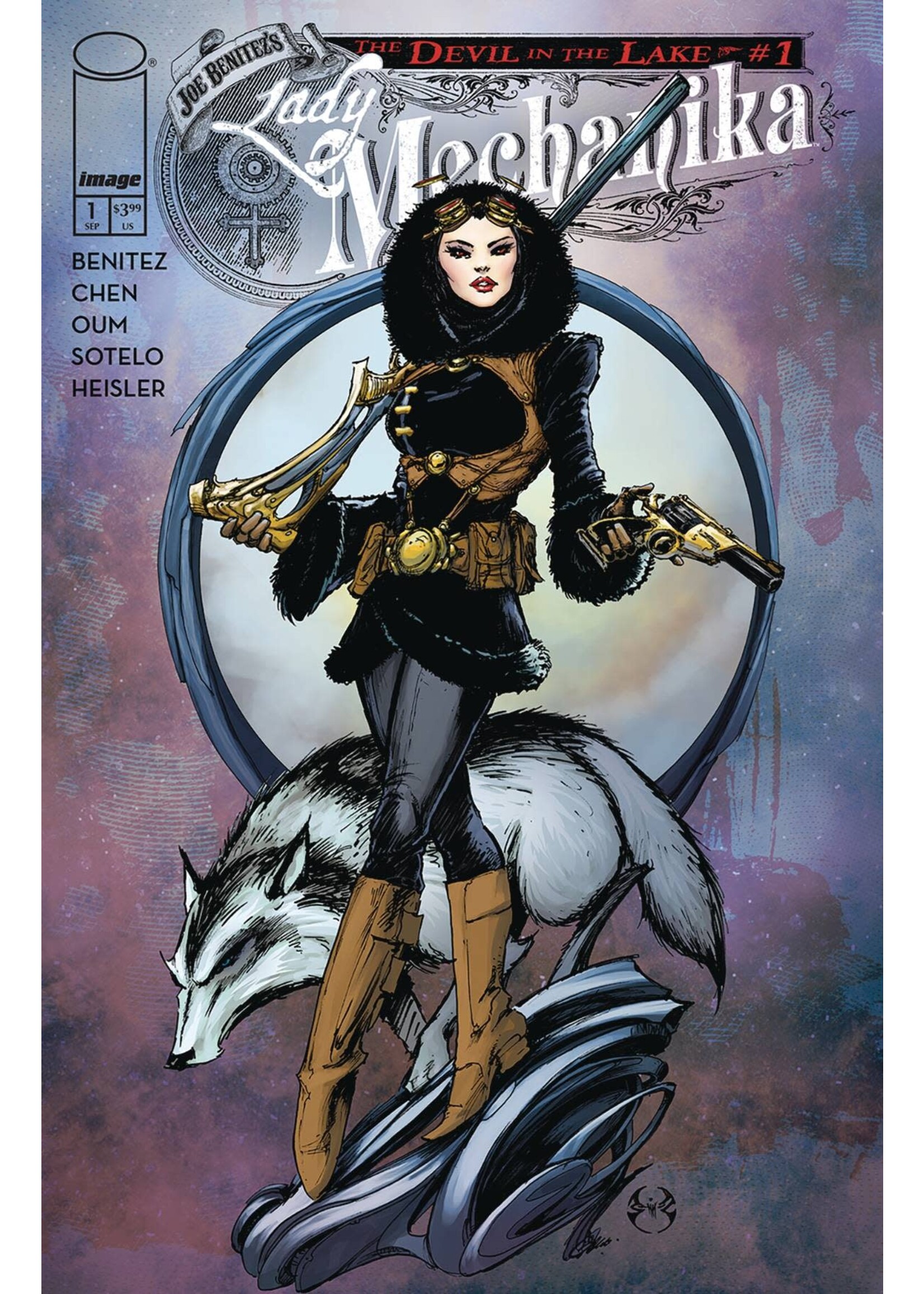 . LADY MECHANIKA DEVIL IN THE LAKE #1 (OF 4) CVR A BENITEZ
