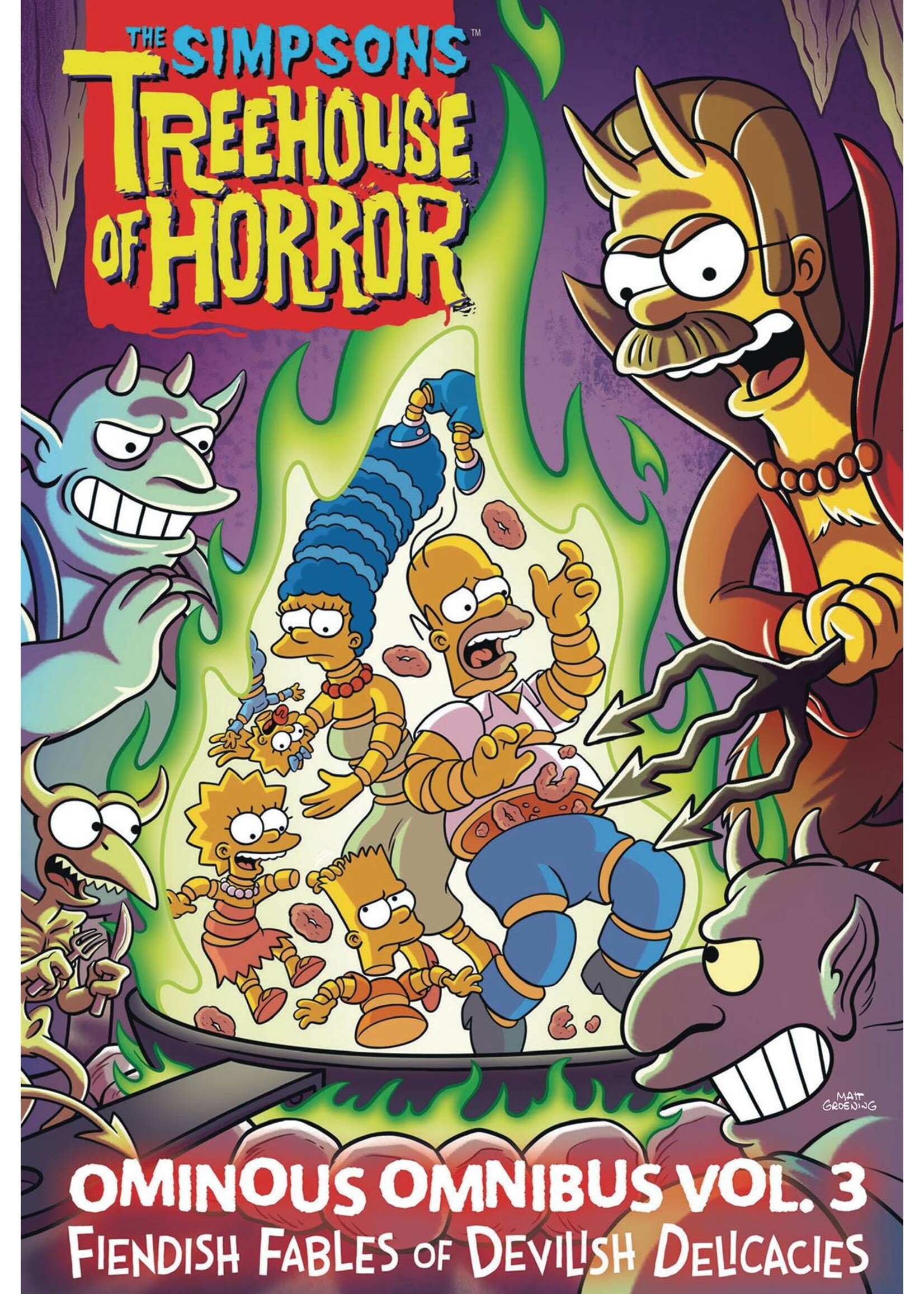 . SIMPSONS TREEHOUSE OF HORROR OMINOUS OMNIBUS VOL 03 FIENDISH