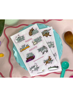 MEEP & BEEP DESIGNS CAT-THEMED BAKING LABELS (16 MEDIUM LABELS)