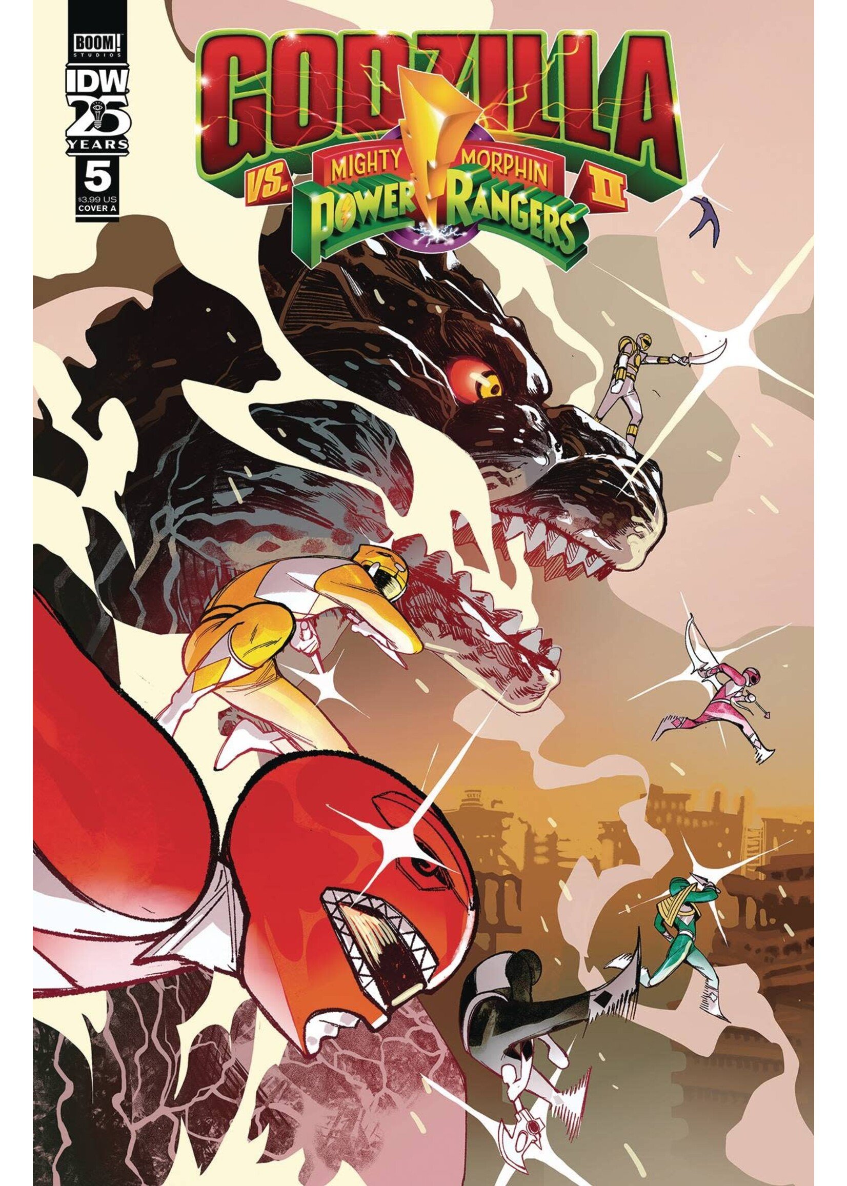 IDW PUBLISHING GODZILLA VS MMPR II #5 CVR A RIVAS