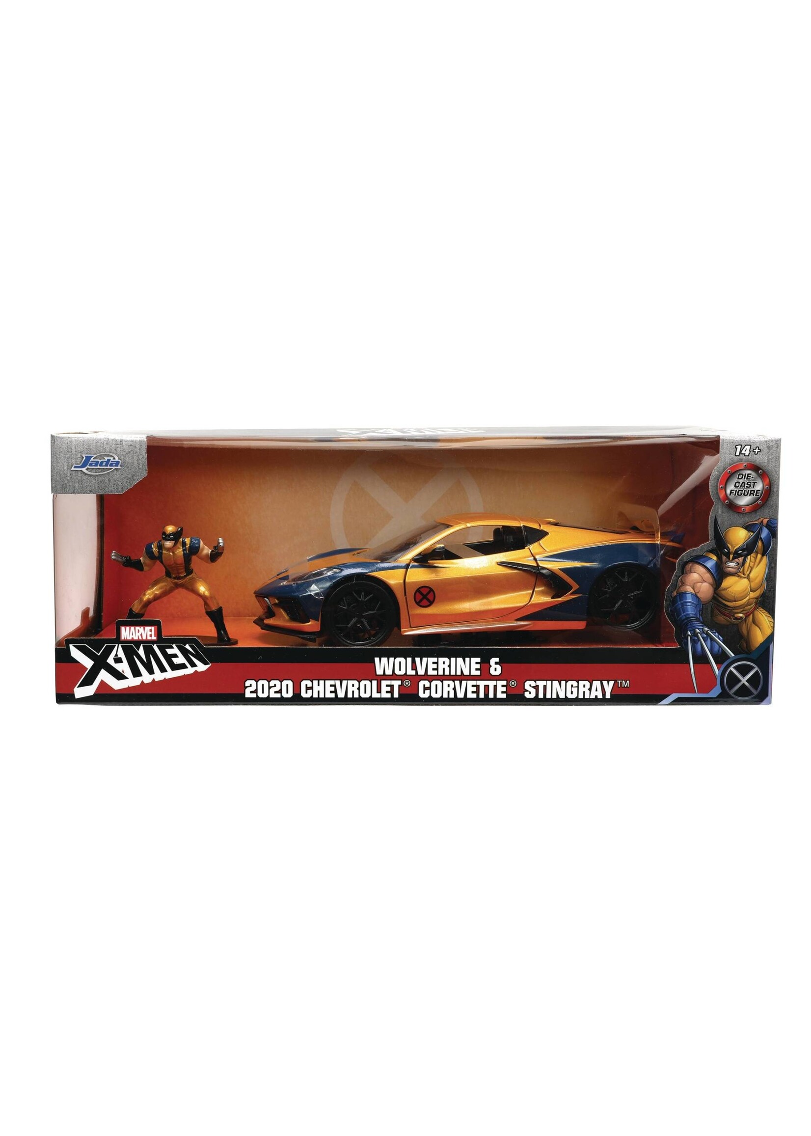 MARVEL WOLVERINE 2020 CORVETTE W/FIG 1/24 DIE-CAST