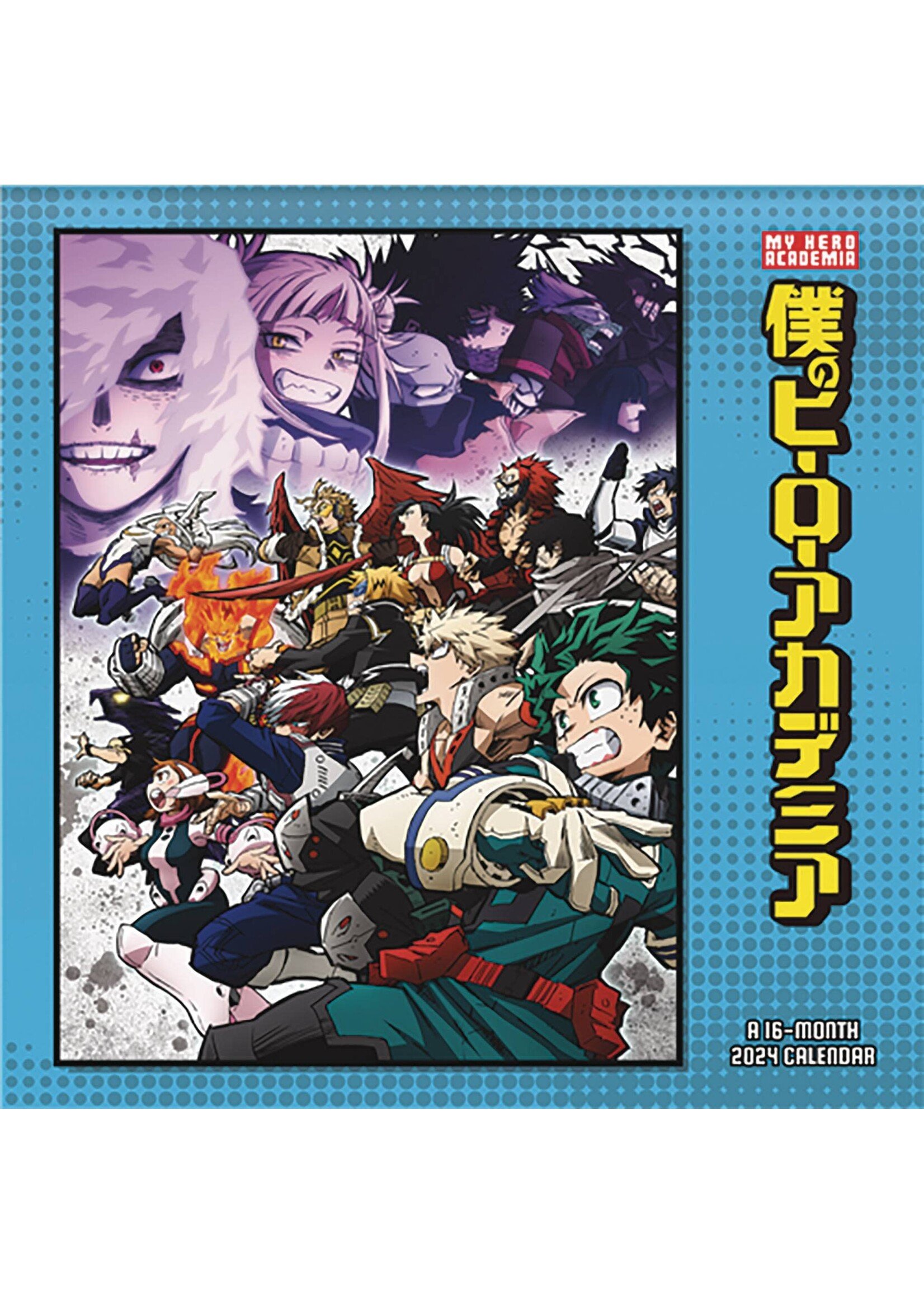 MY HERO ACADEMIA 16 MONTH 2025 WALL CALENDAR