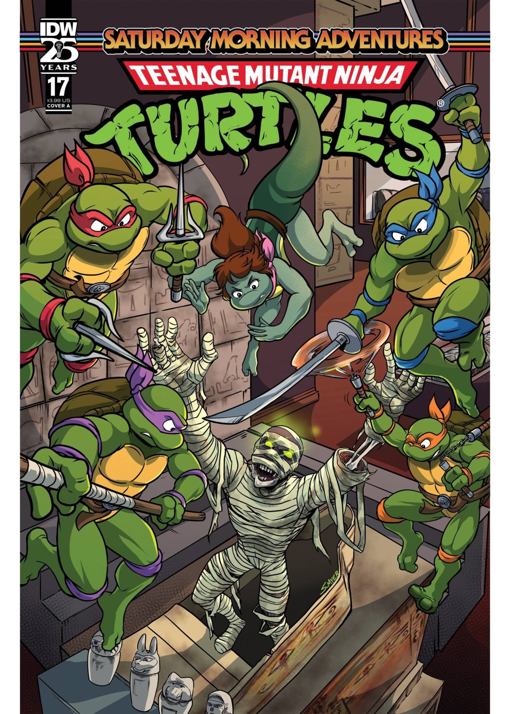 IDW PUBLISHING TMNT SATURDAY MORNING ADV #17 CVR A MYER