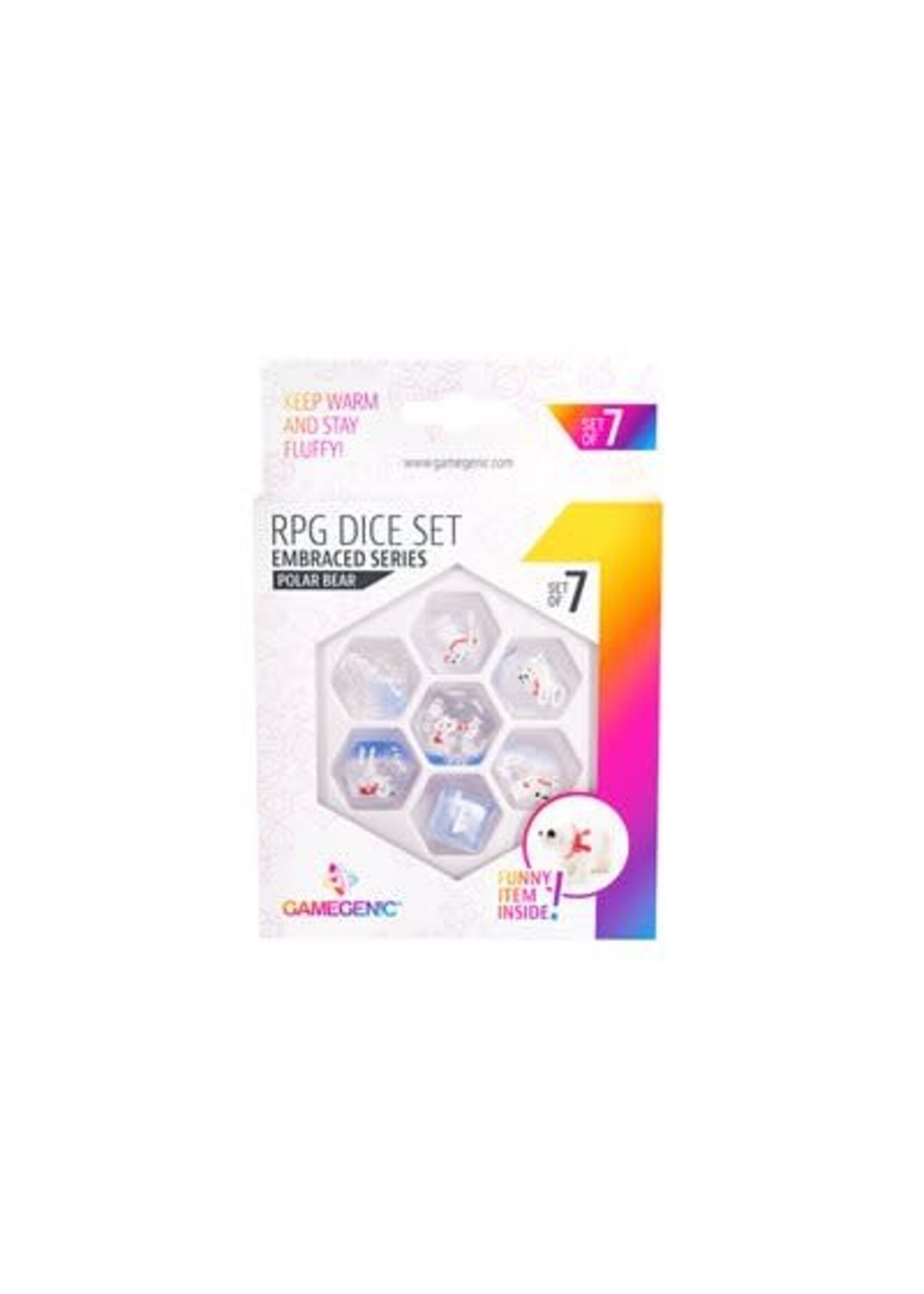EMBRACED SERIES POLAR BEAR RPG DICE SET (7PCS)