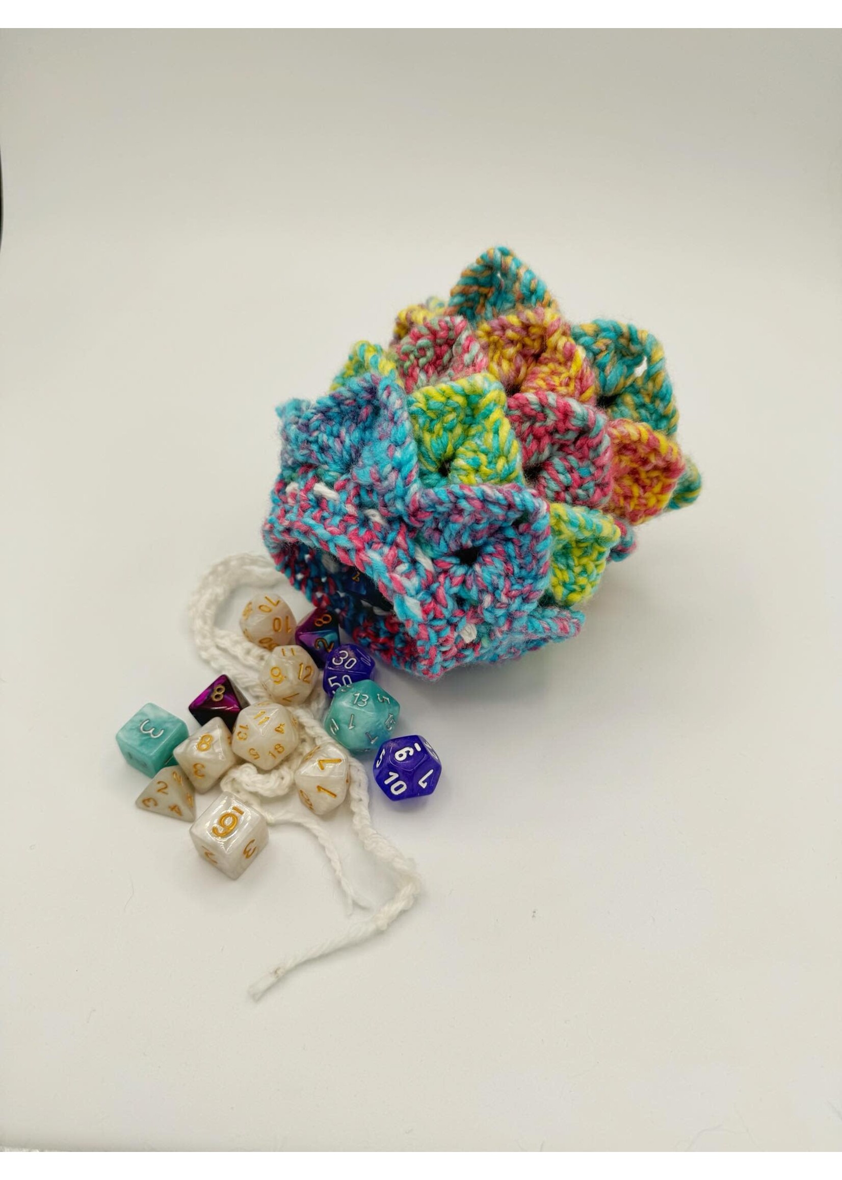 BISMUTH HEARTH DRAKE (BLUE ON TOP) DICE BAG (SMALL)