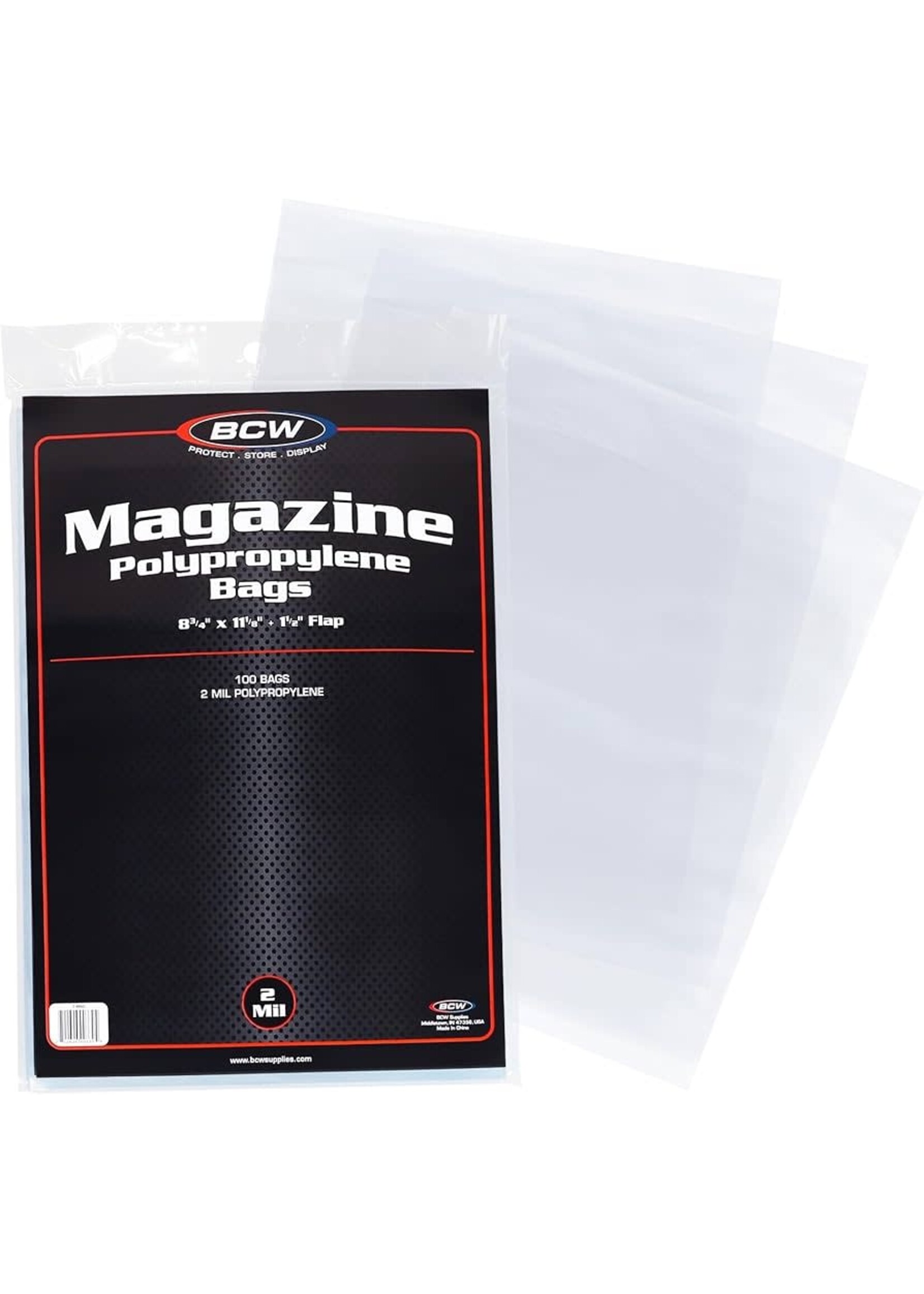 . BCW COMIC BOOK BAGS MAGAZINE single