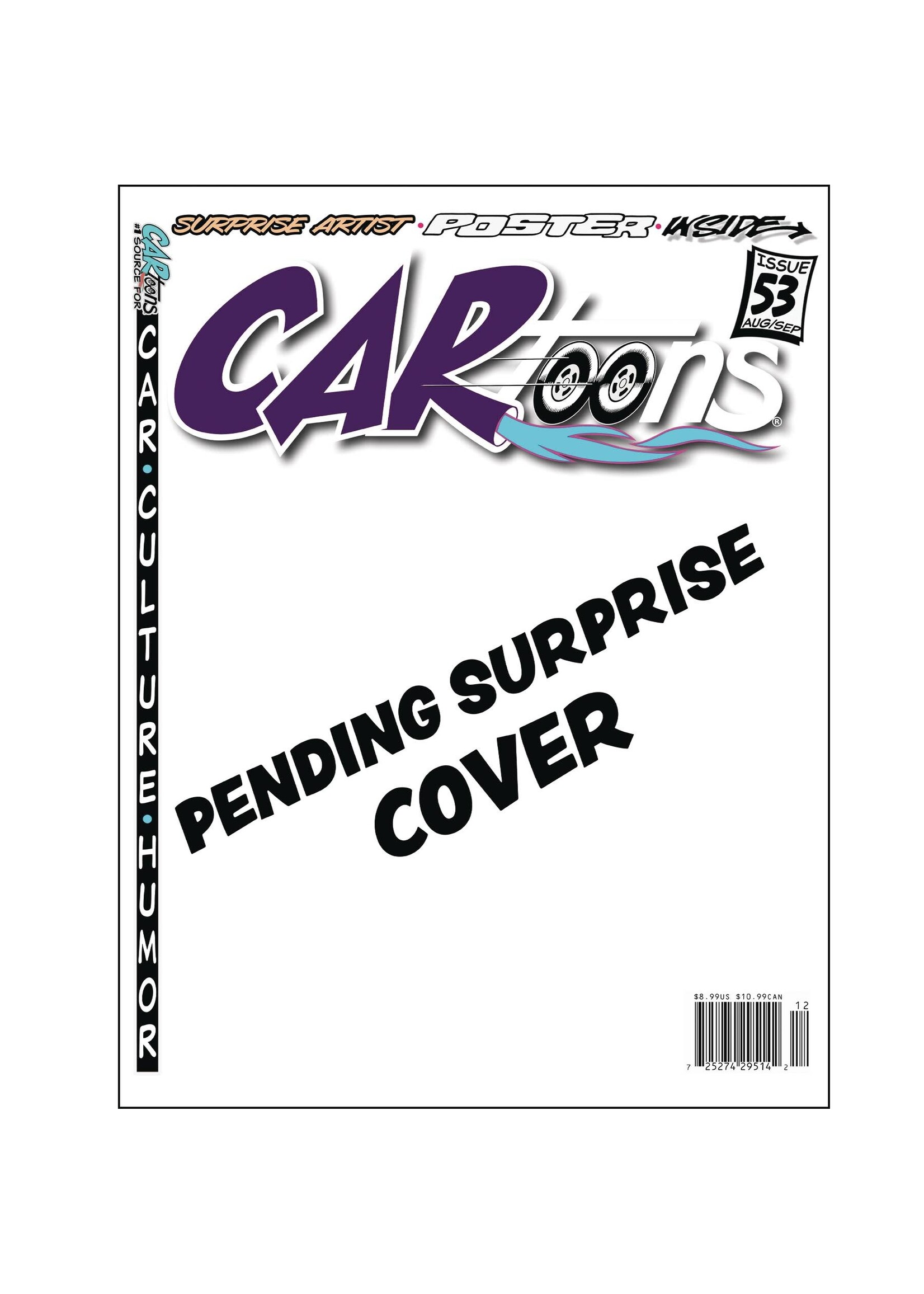 PICTURE ESQUE PUBLISHING CARTOONS MAGAZINE #53 FEAT A SURPRISE AUTOMOTIVE YOUTUBER