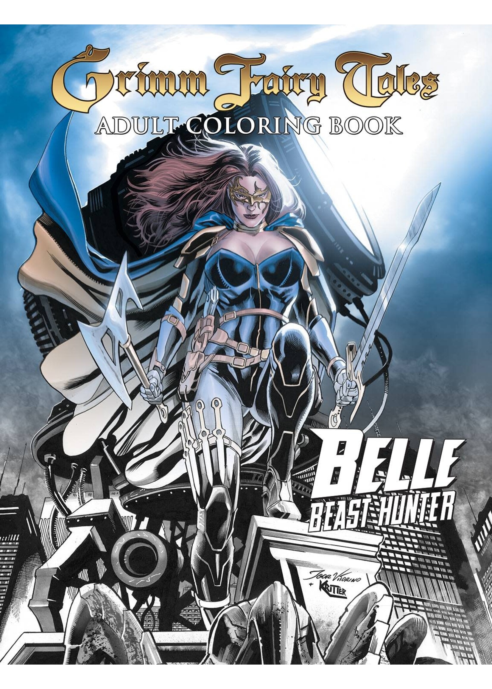 ZENESCOPE GRIMM FAIRY TALES ADULT COLORING BOOK BELLE