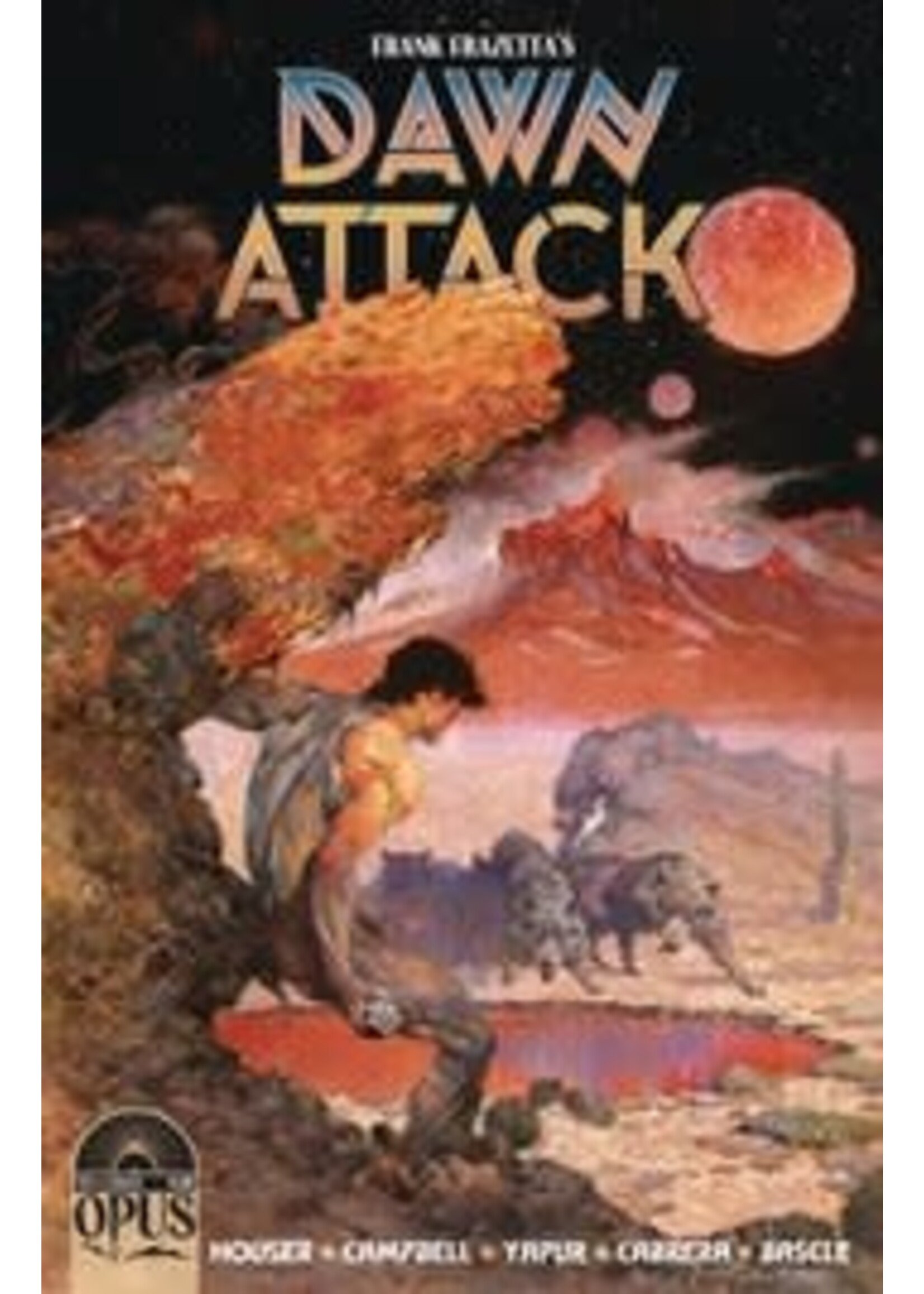 OPUS COMICS FRANK FRAZETTAS DAWN ATTACK complete published 4 issue series