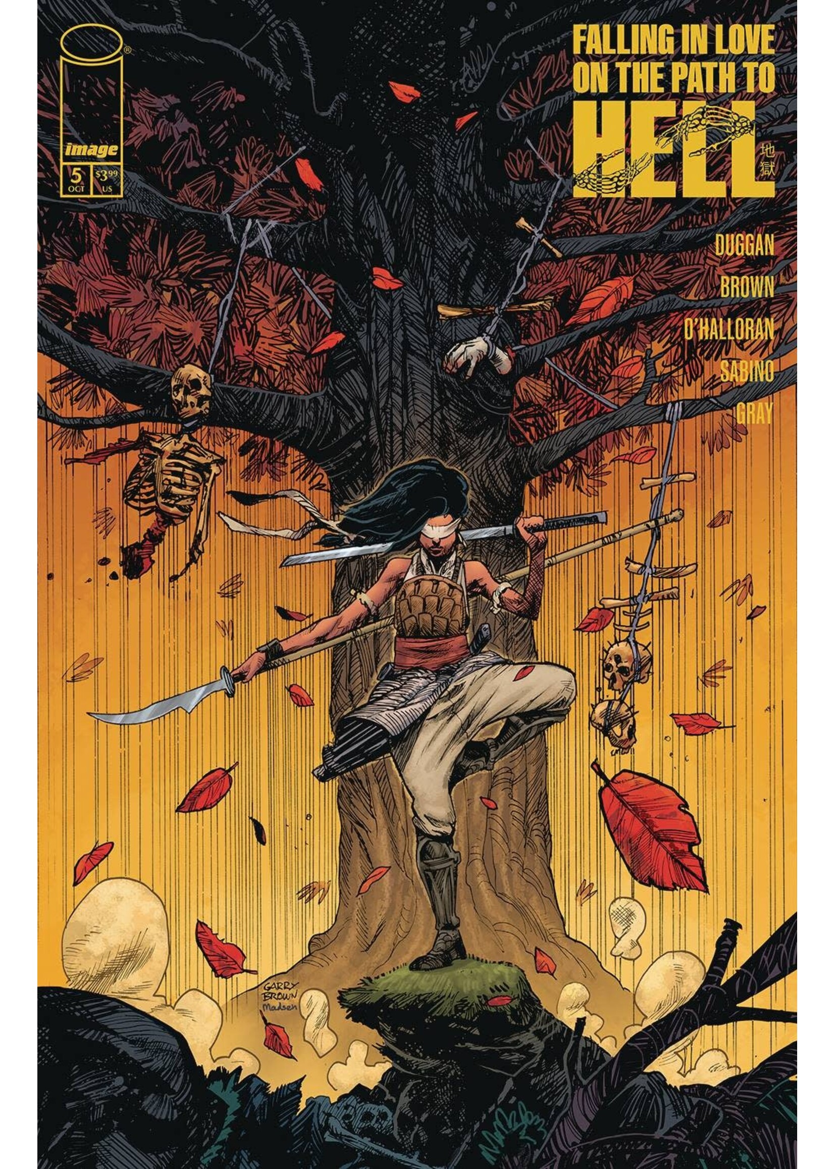 . FALLING IN LOVE ON PATH TO HELL #5 CVR A BROWN (MR)