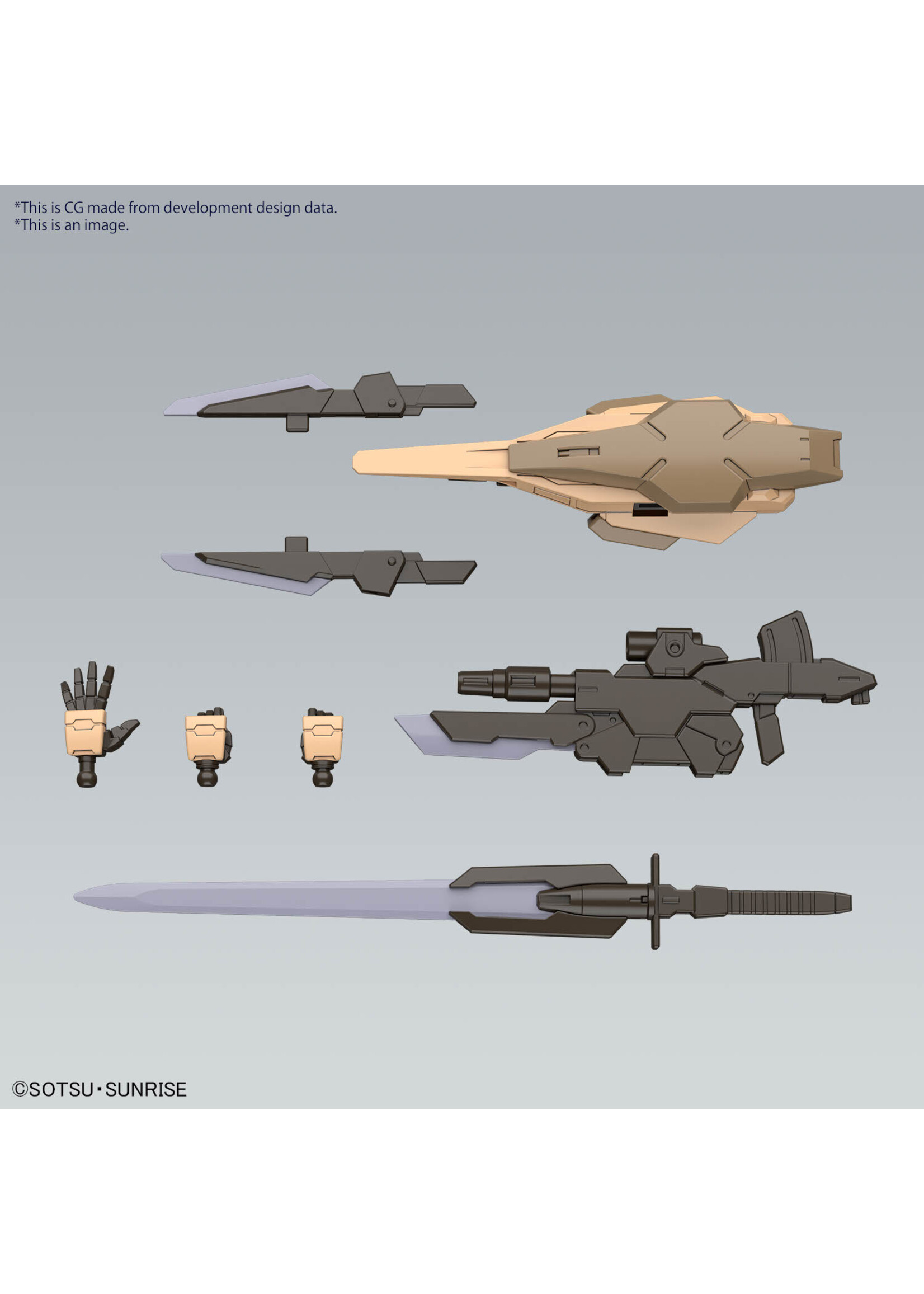 GUNDAM 00 COMMAND QANT DESERT TYPE HG 1/144 MDL KIT