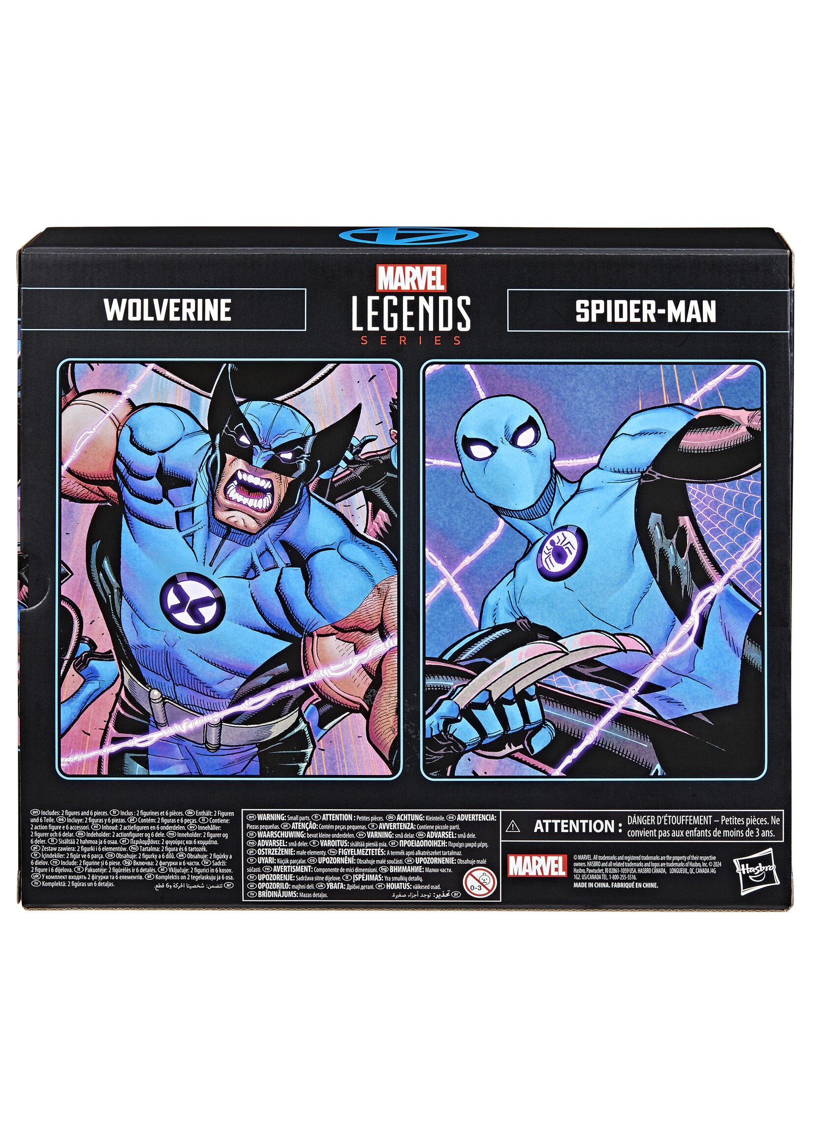 MARVEL LEGENDS F4 WOLVERINE & SPIDER-MAN 6IN AF 2PK
