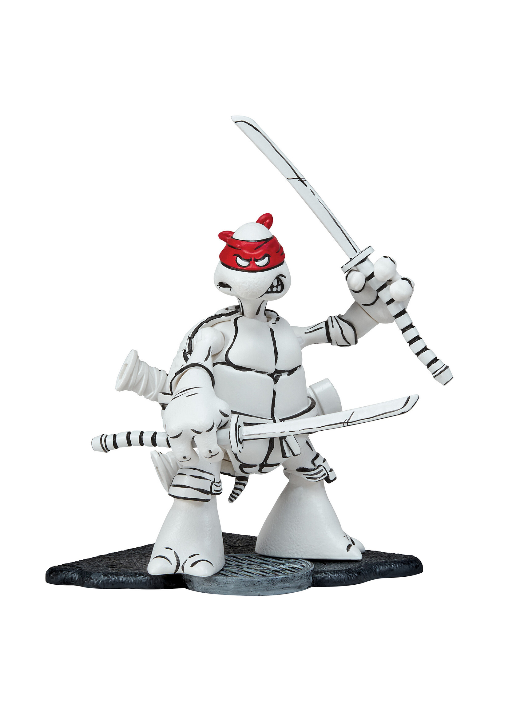 TMNT BLACK & WHITE ORIGINAL SKETCH LEONARDO PX AF