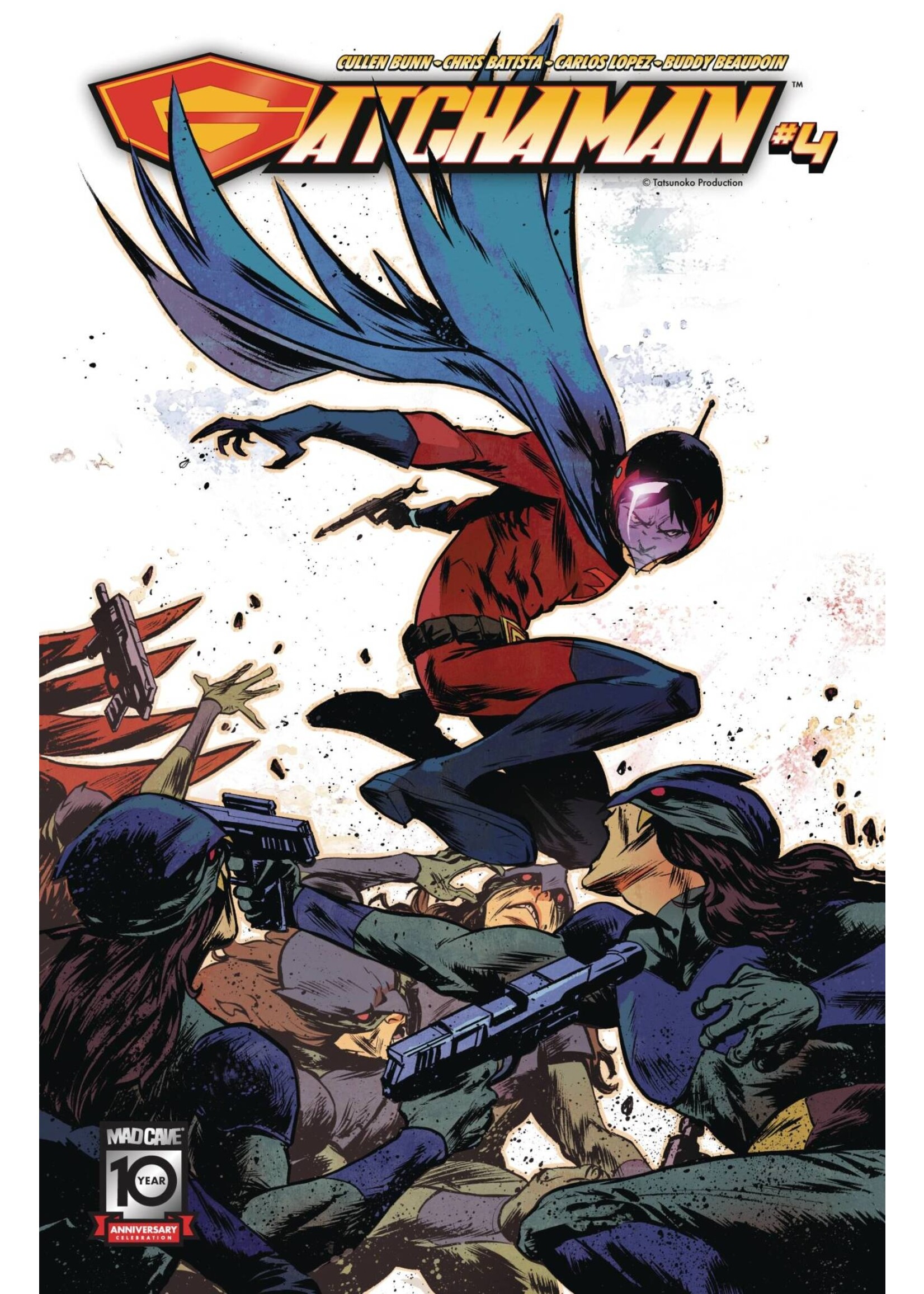 MAD CAVE GATCHAMAN (2024) #4 CVR B SANFORD GREENE CONNECTING