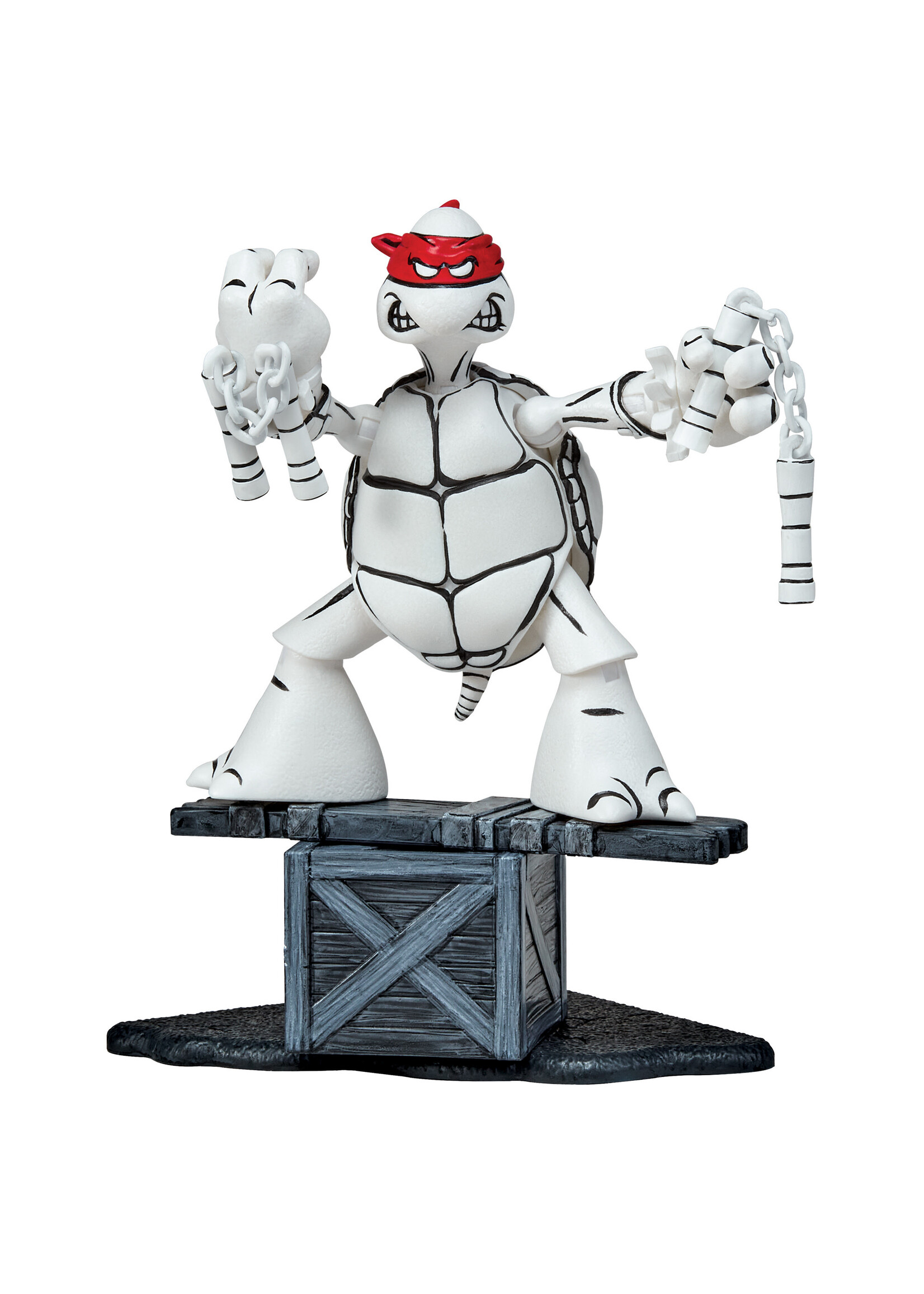 TMNT BLACK & WHITE ORIGINAL SKETCH MICHELANGELO PX AF