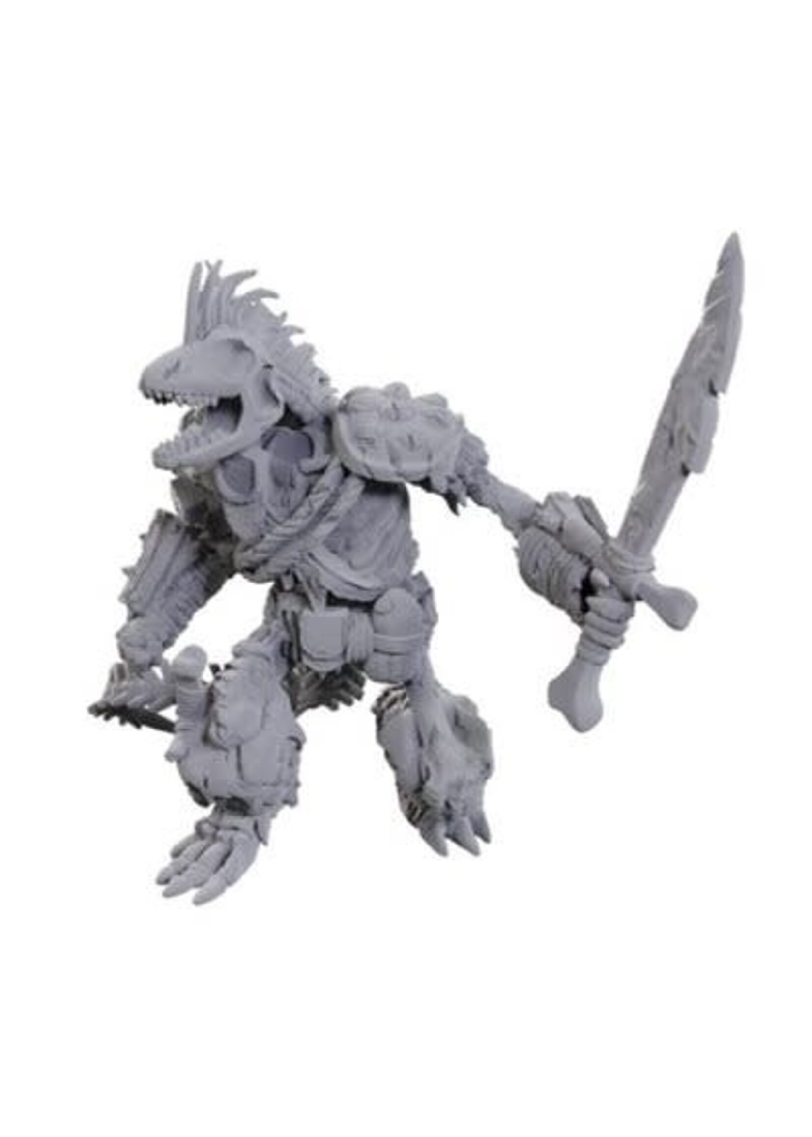 DND UNPAINTED MINI WV23 LIZARDFOLK SKELETON