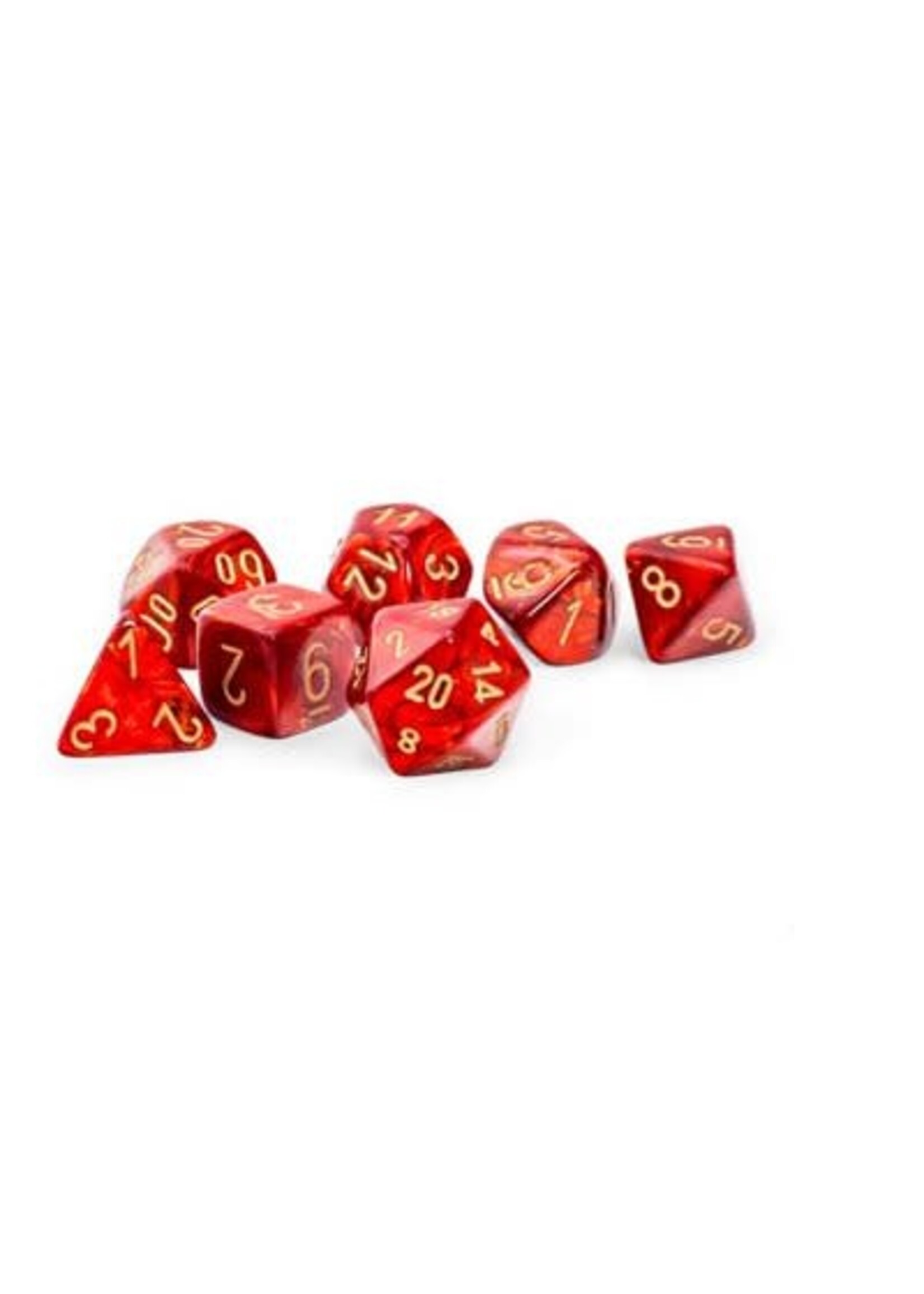 SCARAB MEGA-HEDRAL 7PC SCARLET/GOLD