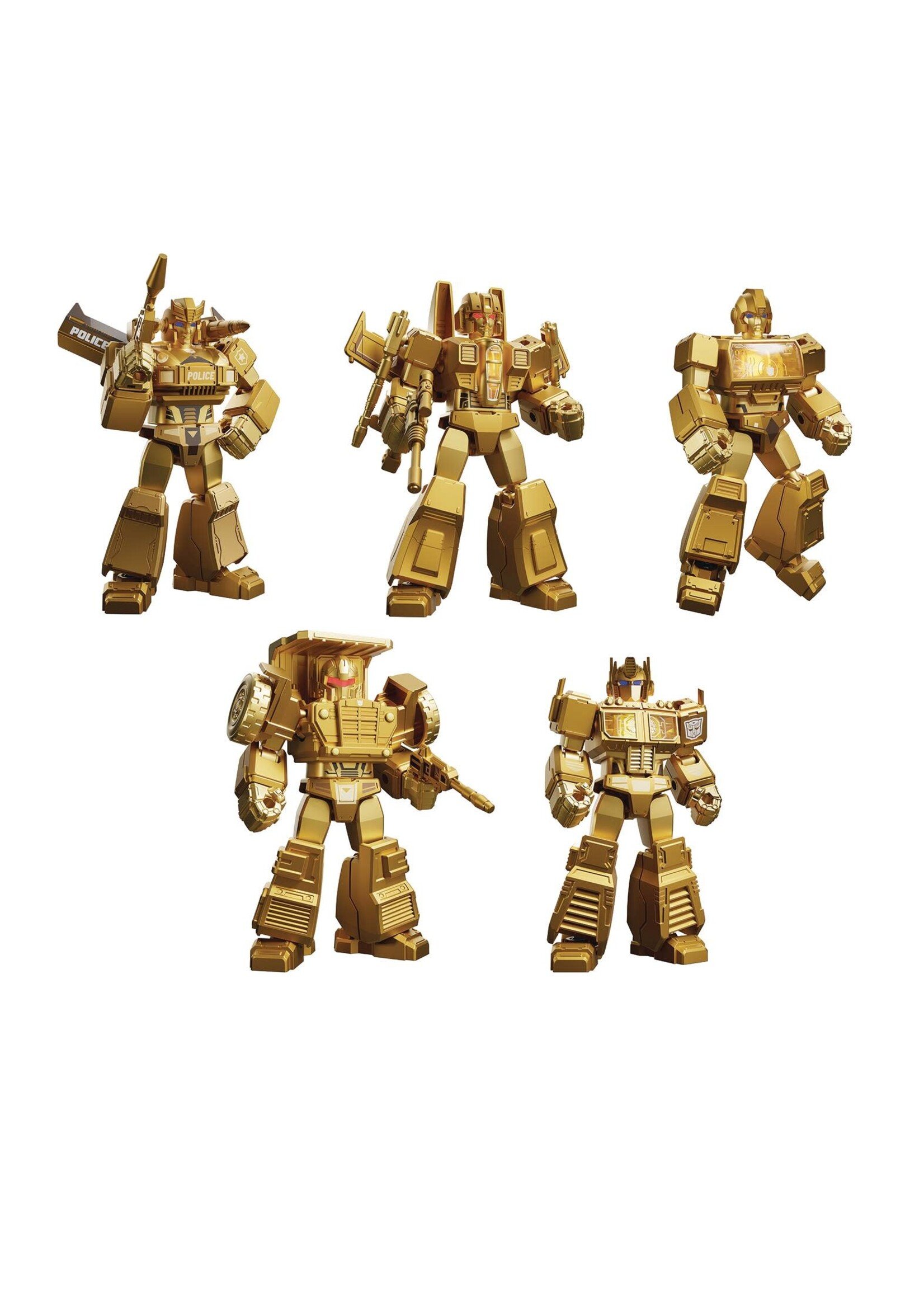 BLOKEES TRANSFORMERS LTD ED GOLD SERIES MODEL KIT BOX SET