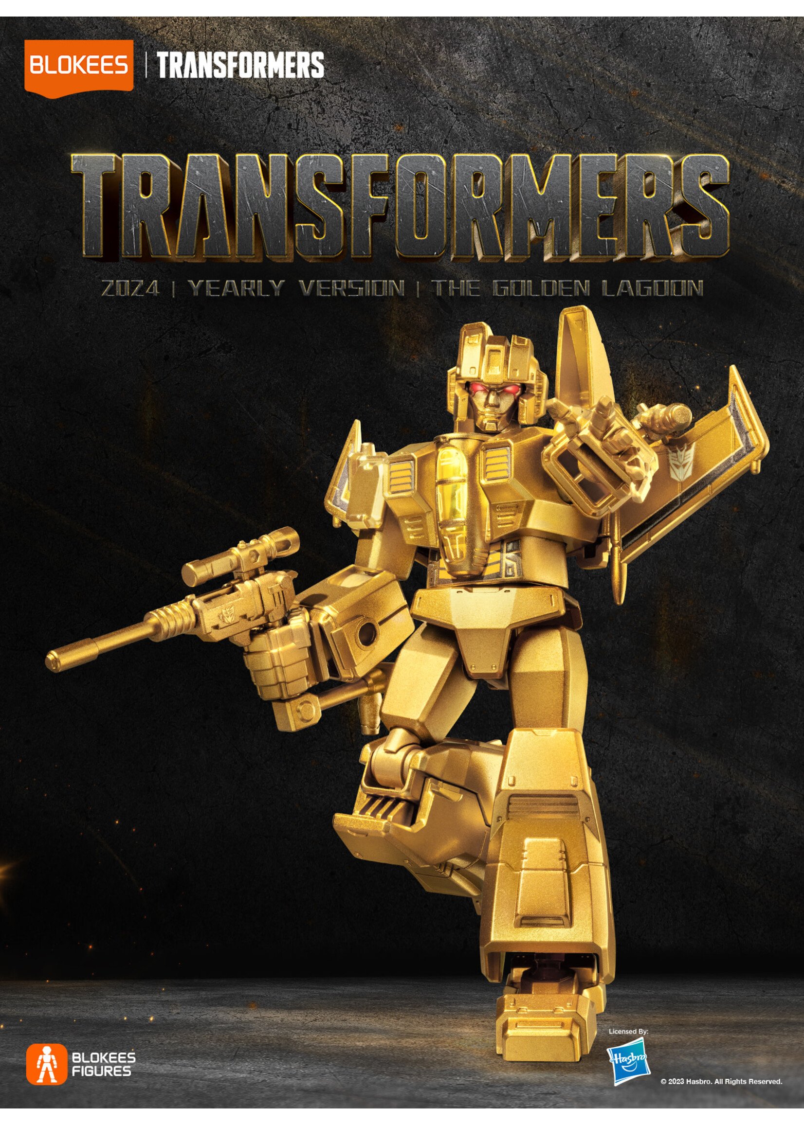 BLOKEES TRANSFORMERS LTD ED GOLD SERIES MODEL KIT BOX SET