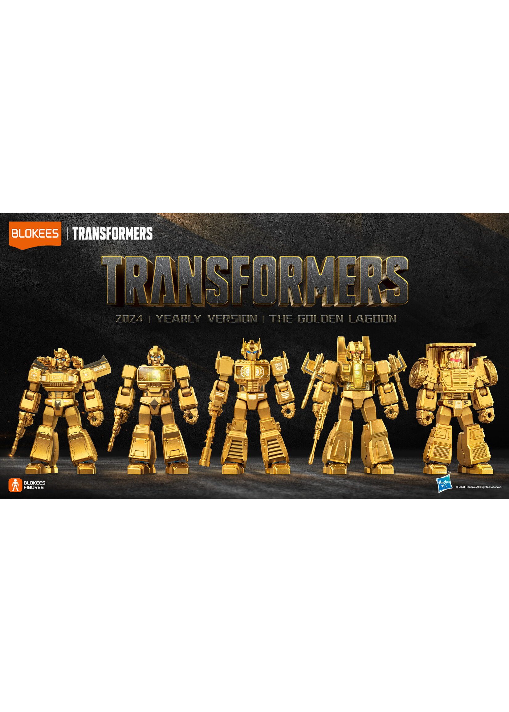 BLOKEES TRANSFORMERS LTD ED GOLD SERIES MODEL KIT BOX SET