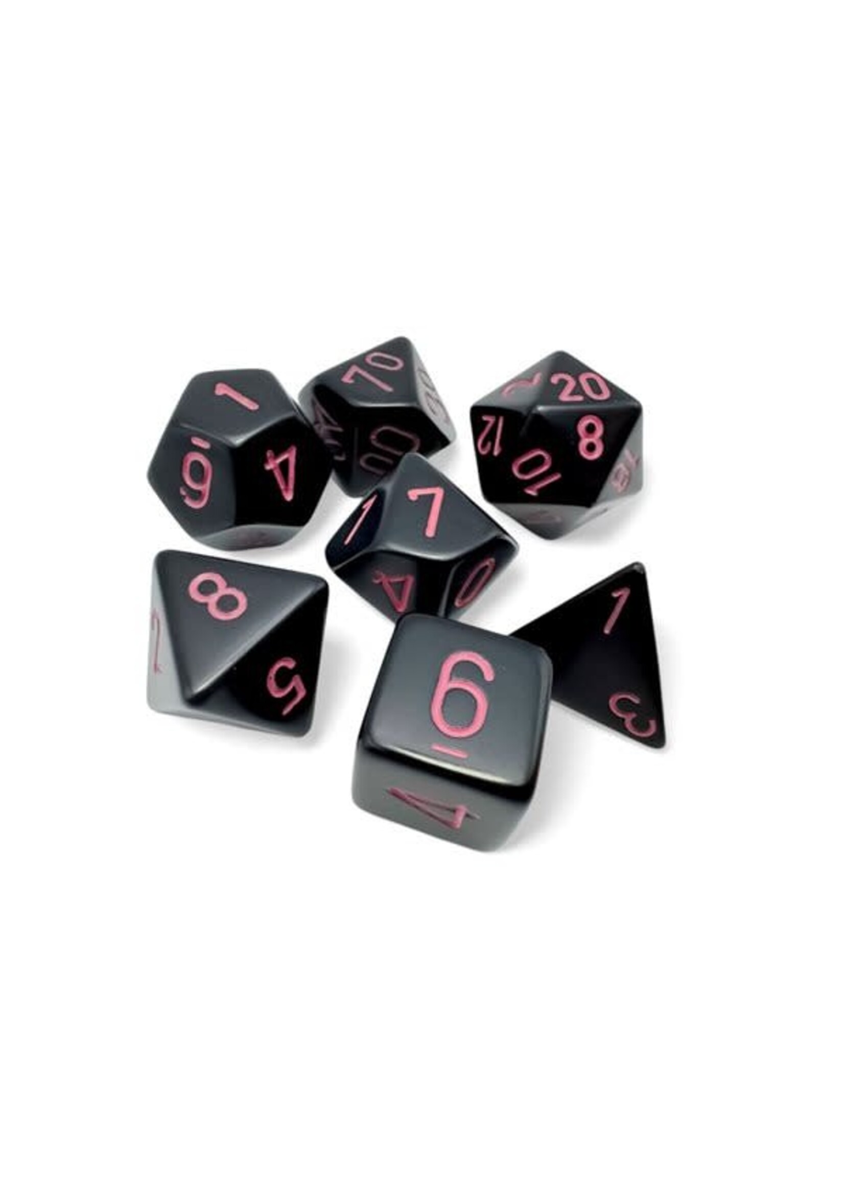 OPAQUE 7-DIE SET BLACK/PINK