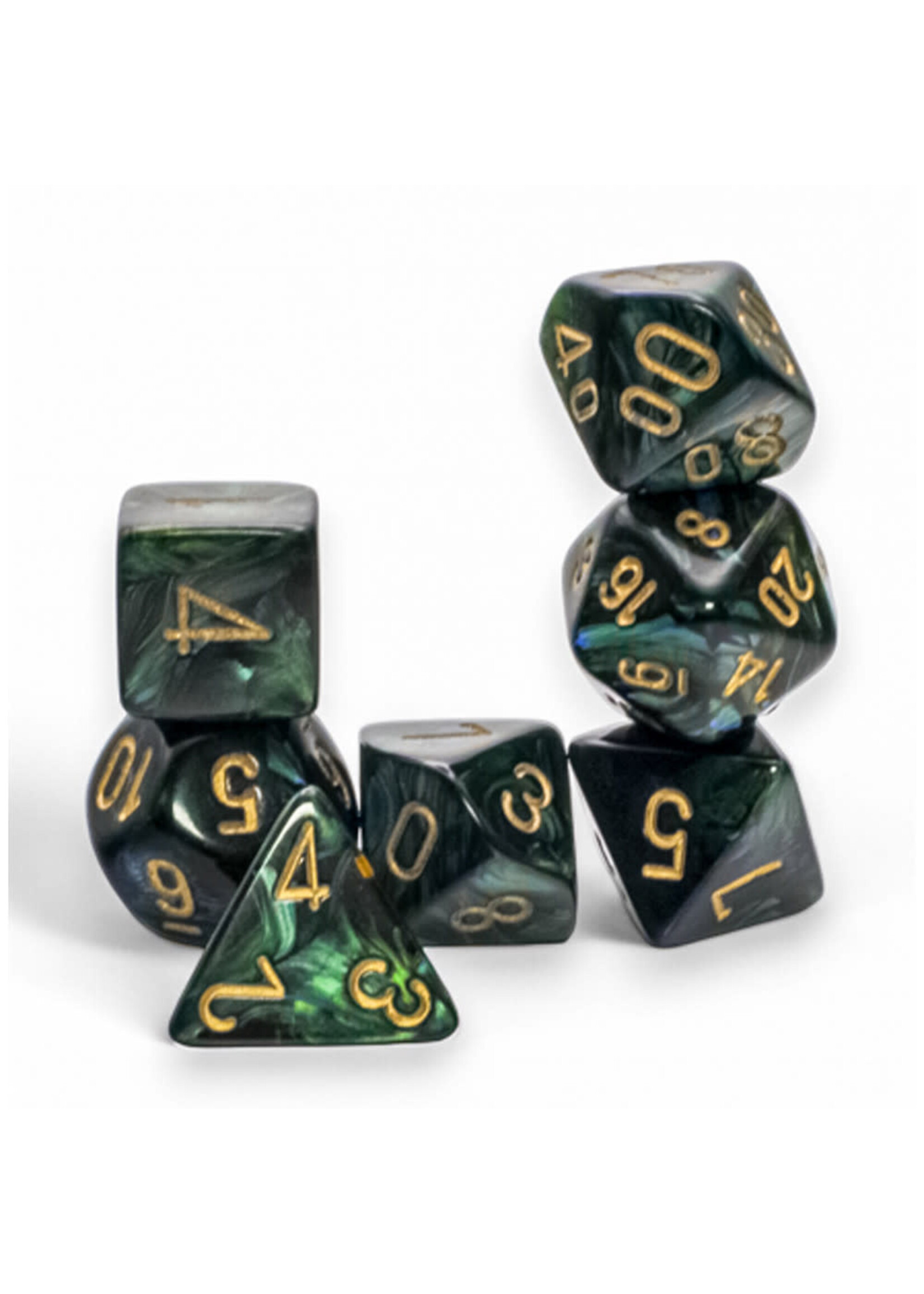 SCARAB 7PC MEGA-HEDRAL JADE/GOLD