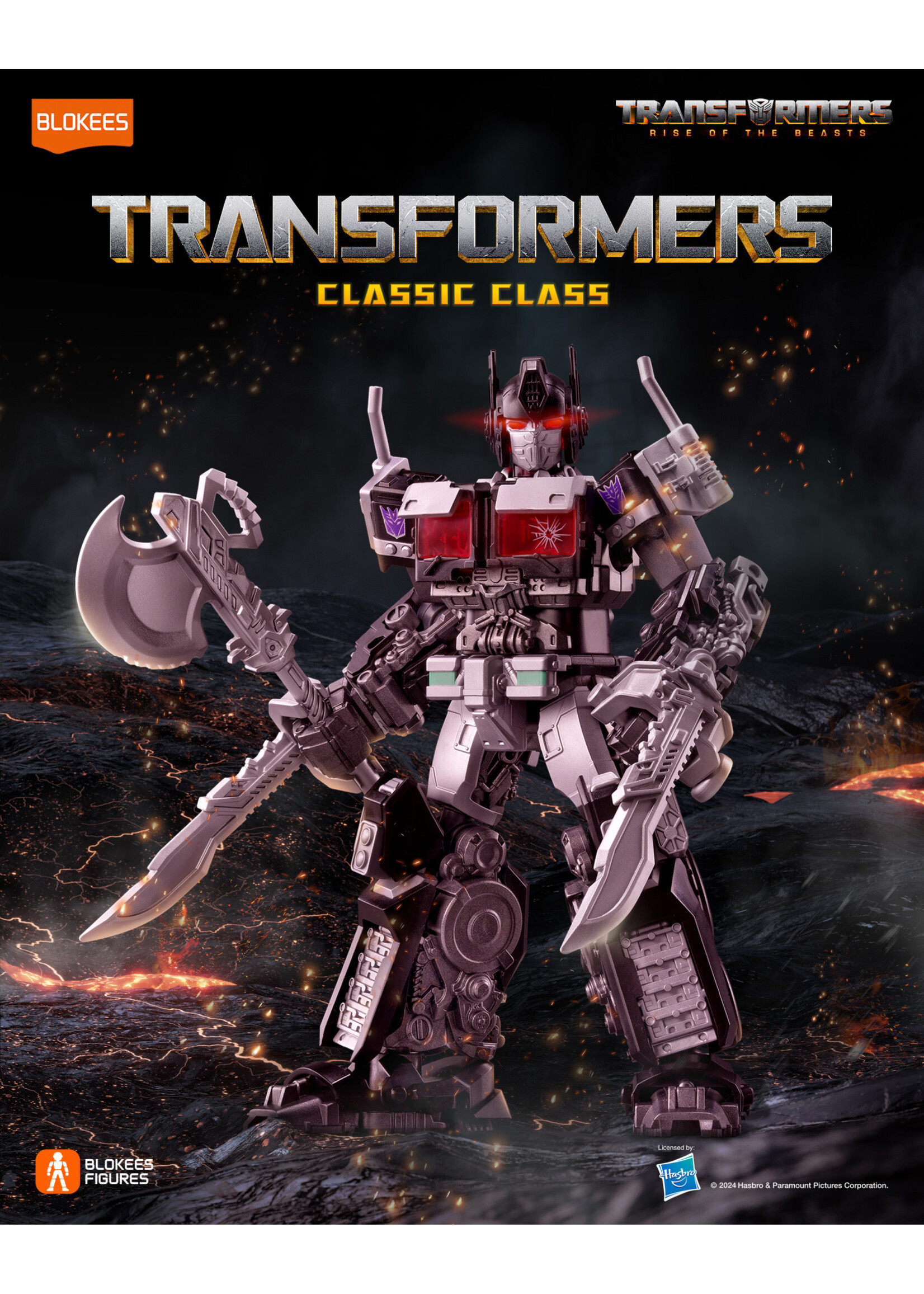 BLOKEES TRANSFORMERS CLASSIC CLASS NEMESIS PRIME MODEL