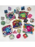 SHARKNDONUTS D&D Gold Acrylic Charms Lots of Dice