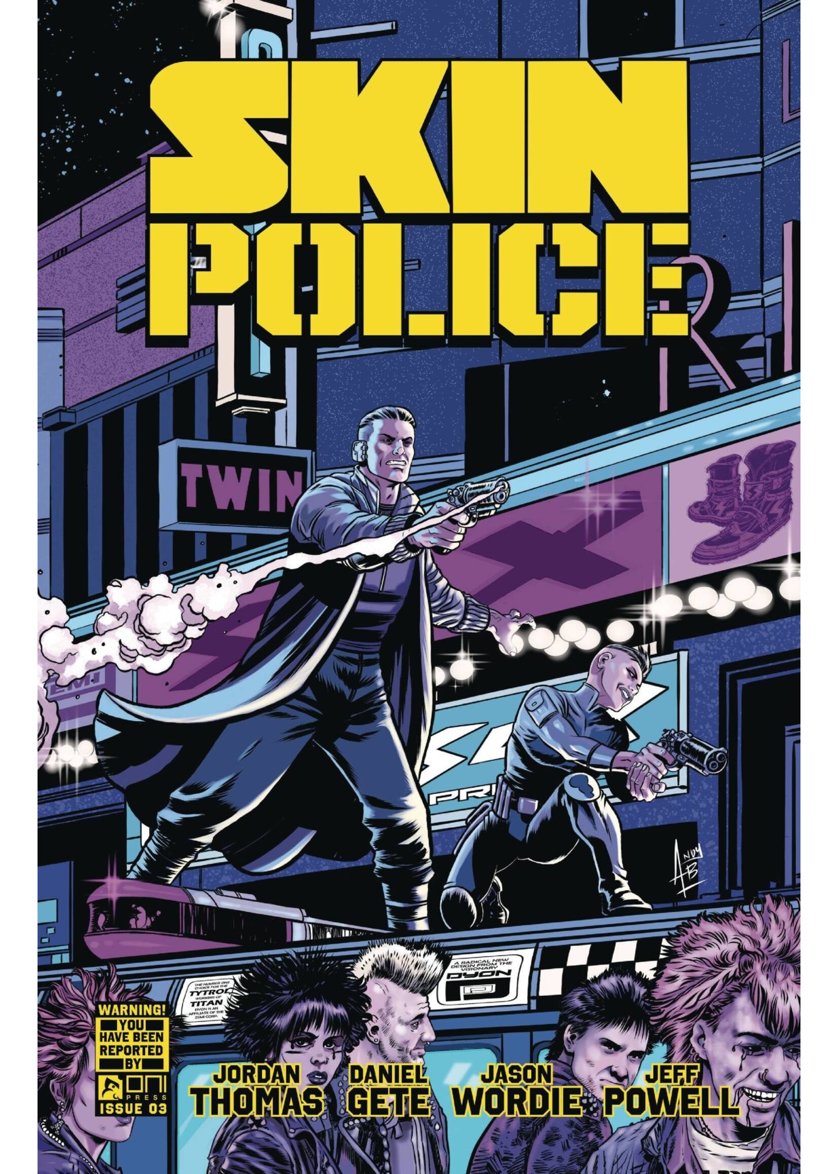 ONI PRESS SKIN POLICE #3 (OF 4) CVR B BELANGER (MR)