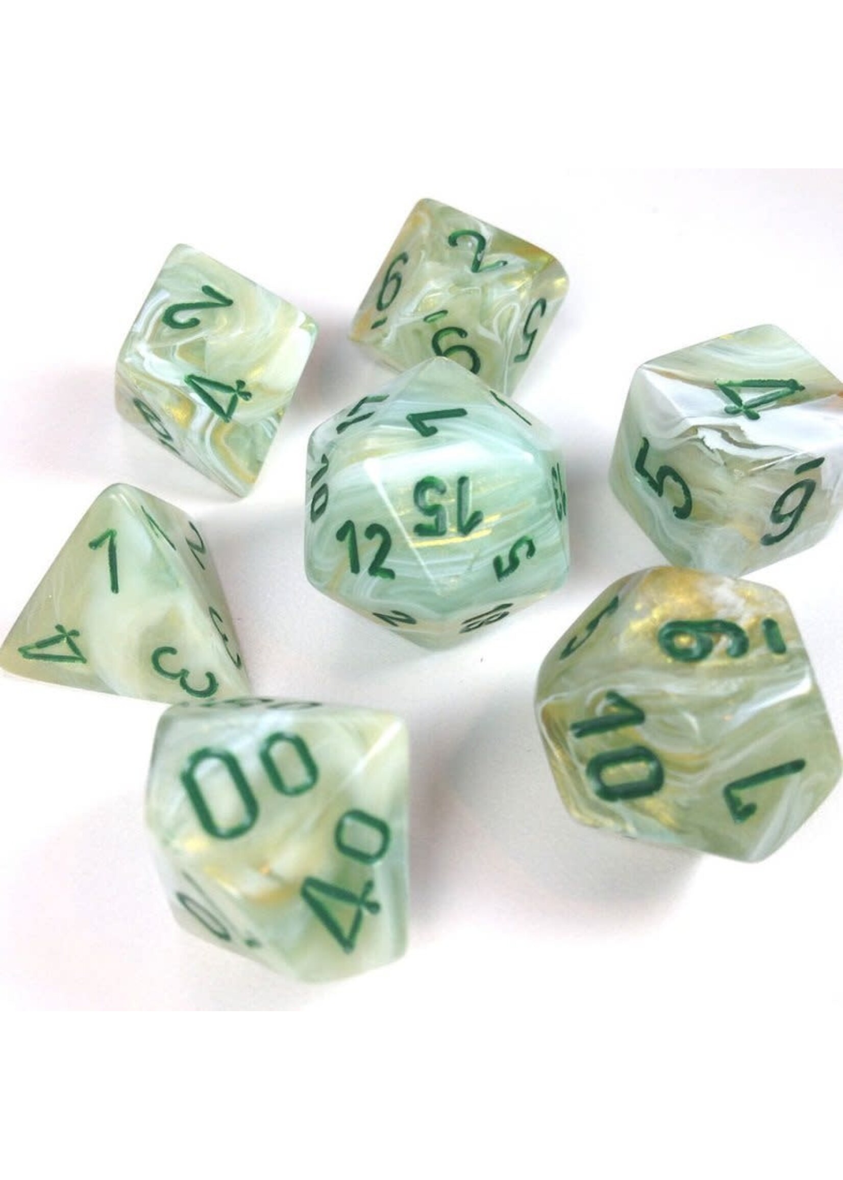 ABRAMS MARBLE 7-DIE SET GREEN/DARK GREEN