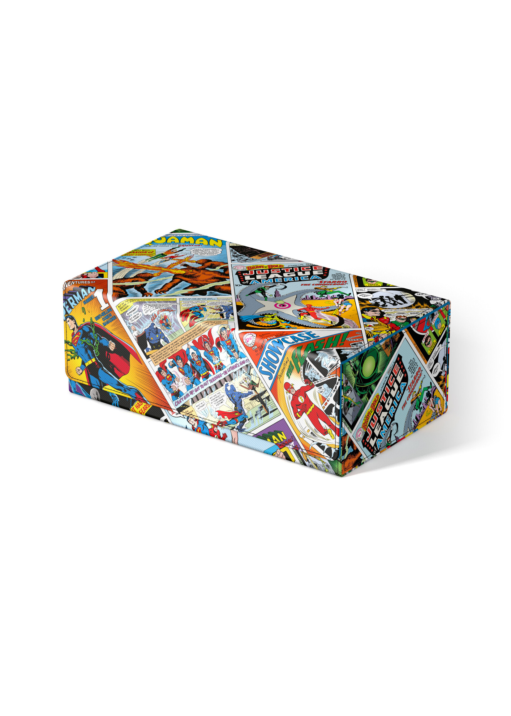 SQUAROES DC JUSTICE LEAGUE WV1 COLLECTORS CASE "VINTAGE COMICS"