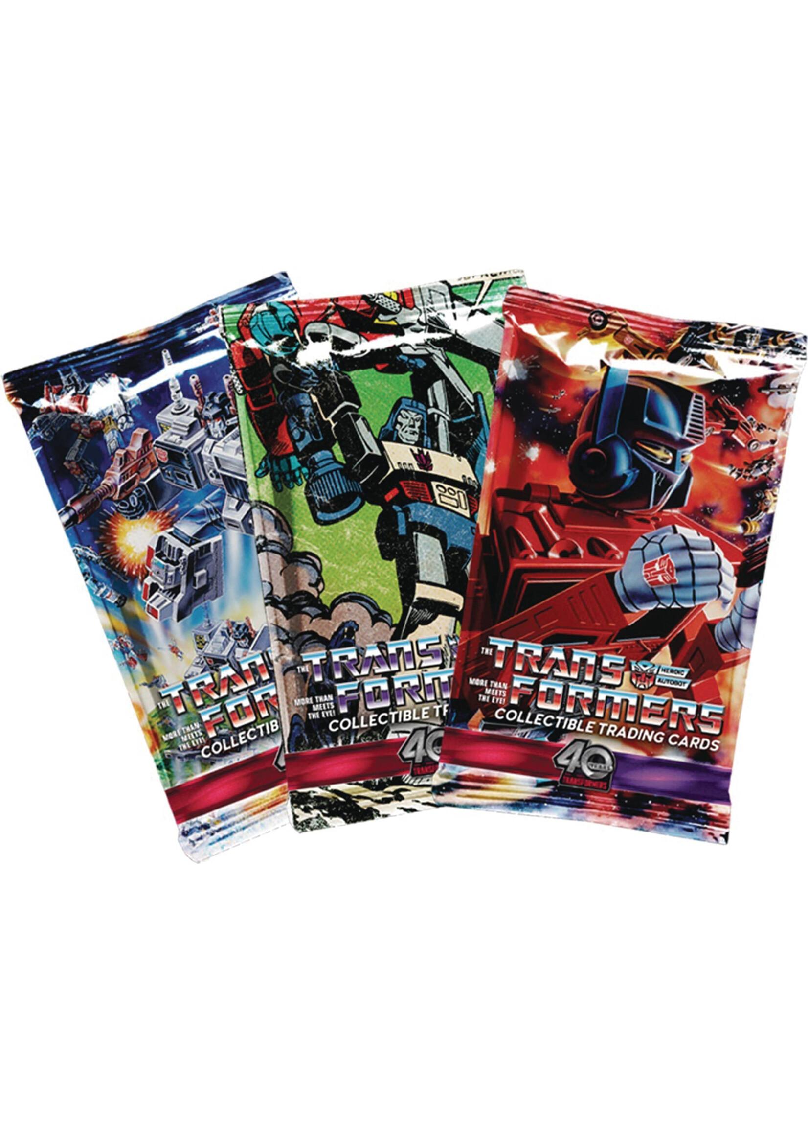 TRANSFORMERS 40TH ANN COLL TRADING CARD FOIL PACK DIS