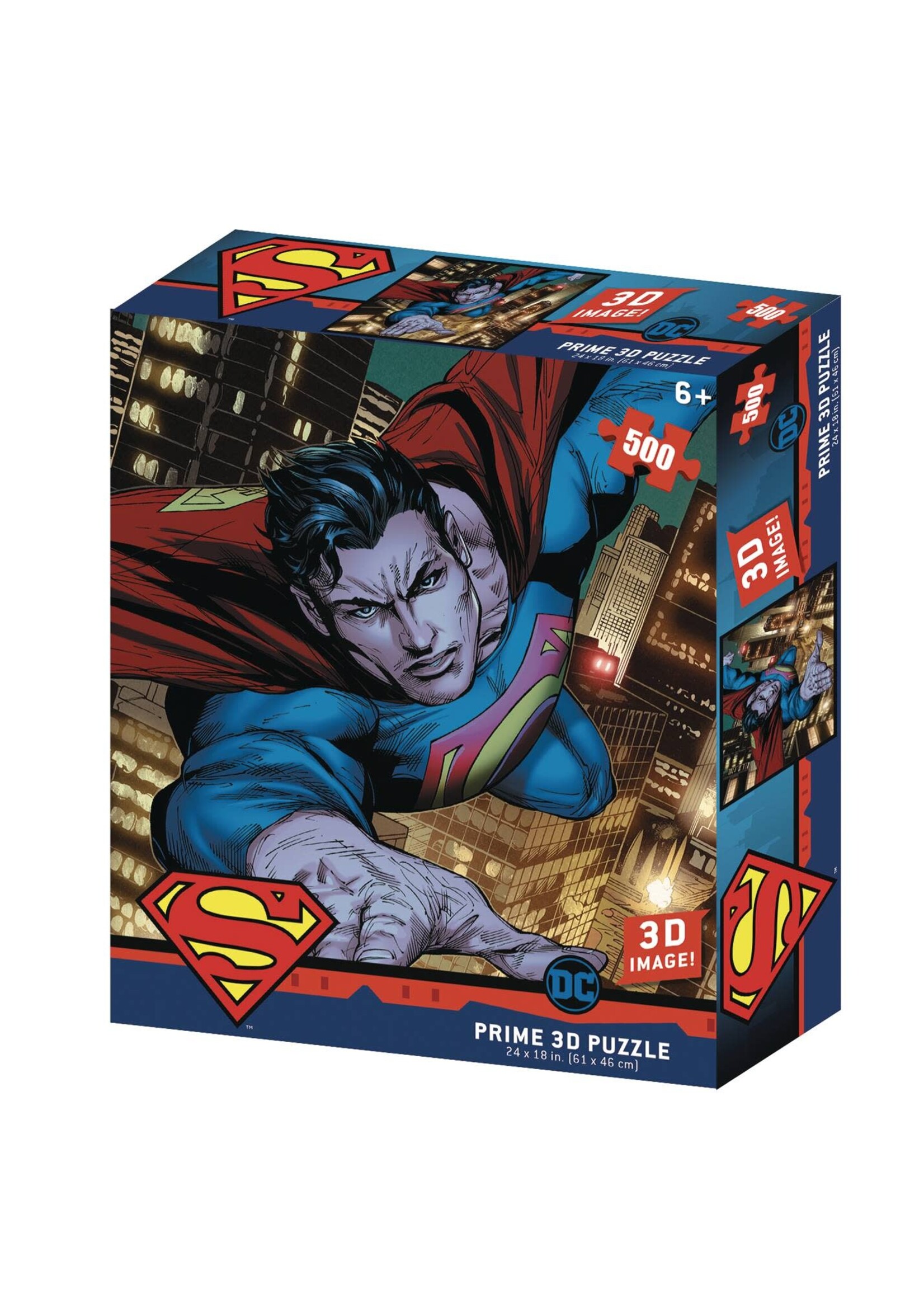 SUPERMAN DC COMICS 500 PC 3D JIGSAW PUZZLE
