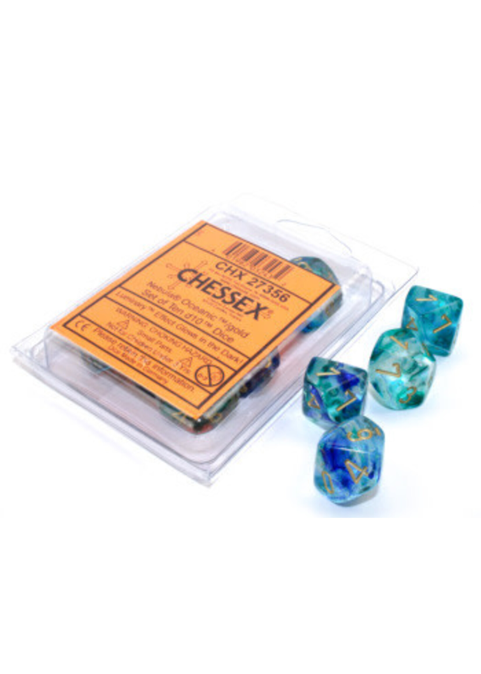 NEBULA 7-DIE SET OCEANIC/GOLD LUMINARY