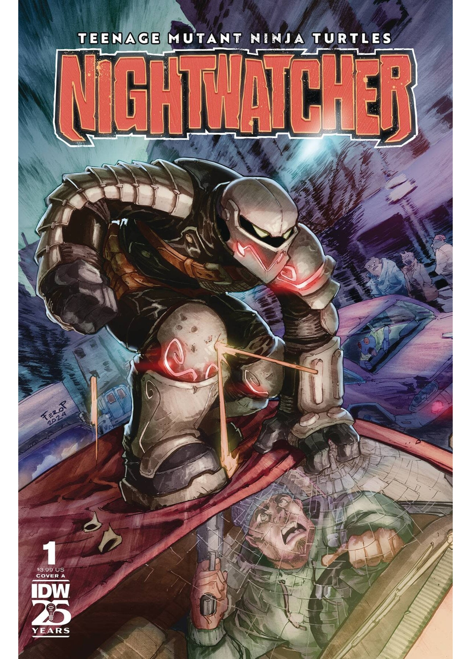 . TEENAGE MUTANT NINJA TURTLES NIGHTWATCHER #1 COVER A PE