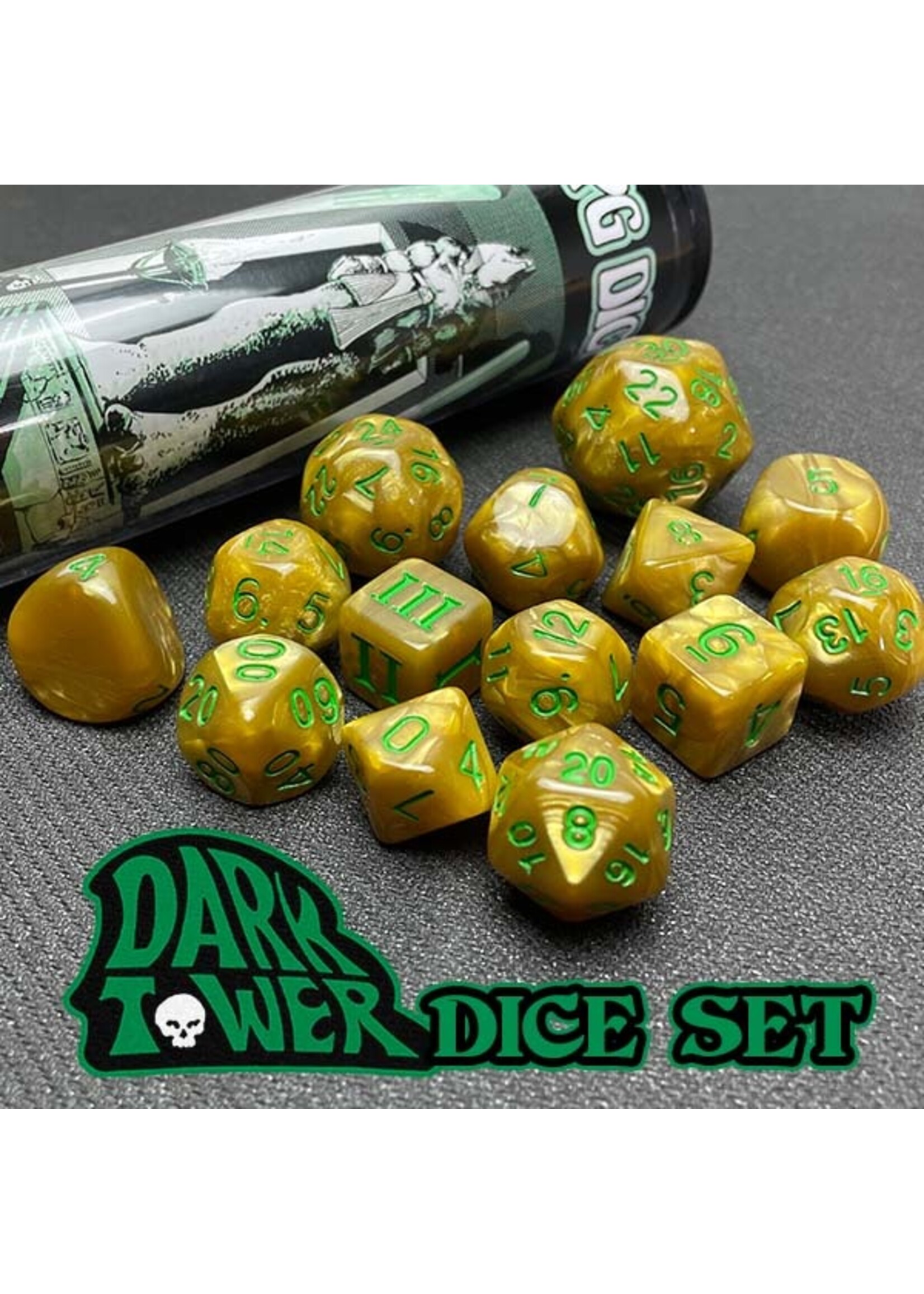 DUNGEON CRAWL CLASSICS DARK TOWER DICE SET (14 PC)