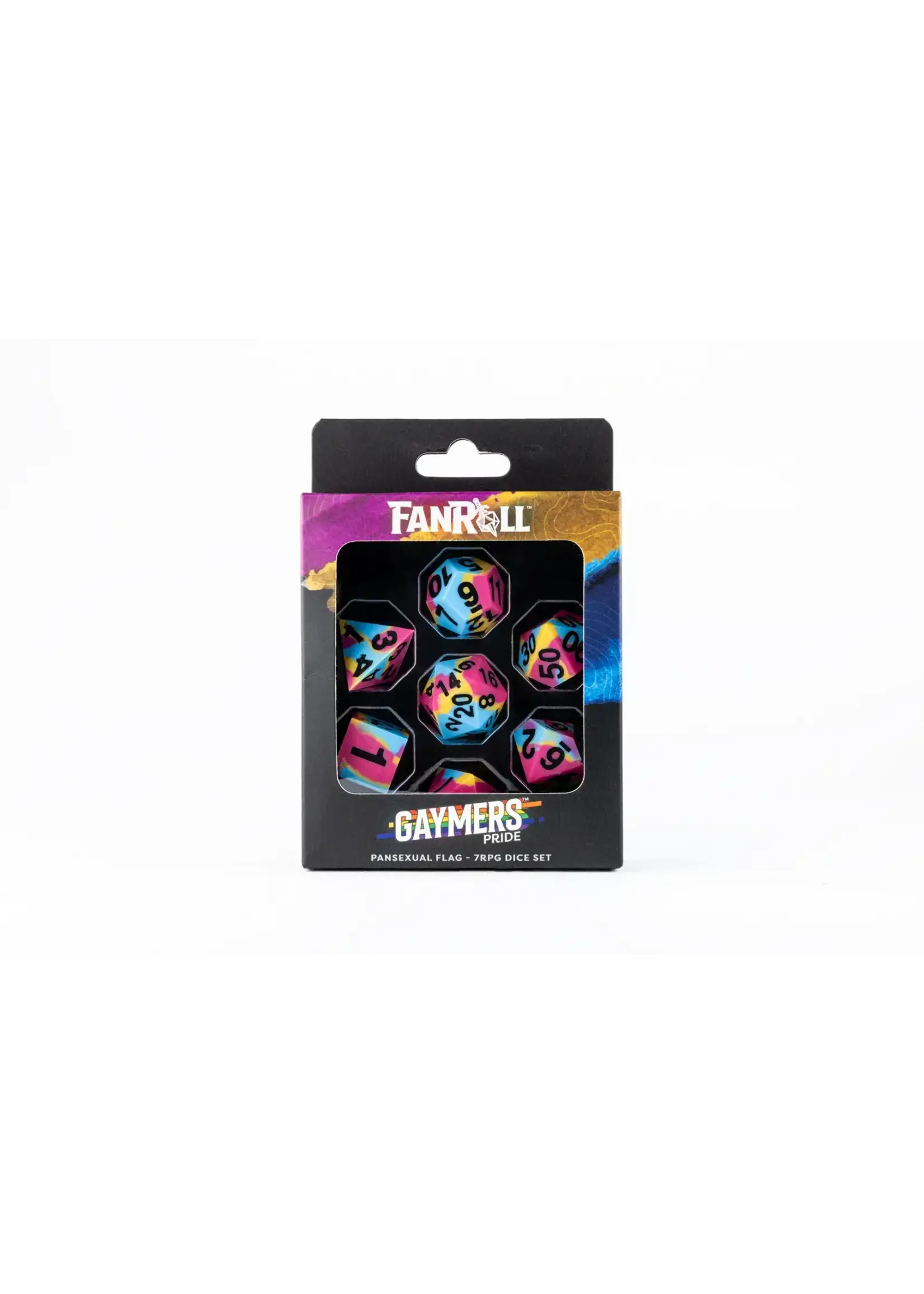 FANROLL SHARP EDGE SILICON RUBBER 16MM 7PC SET PRIDE PANSEXUAL