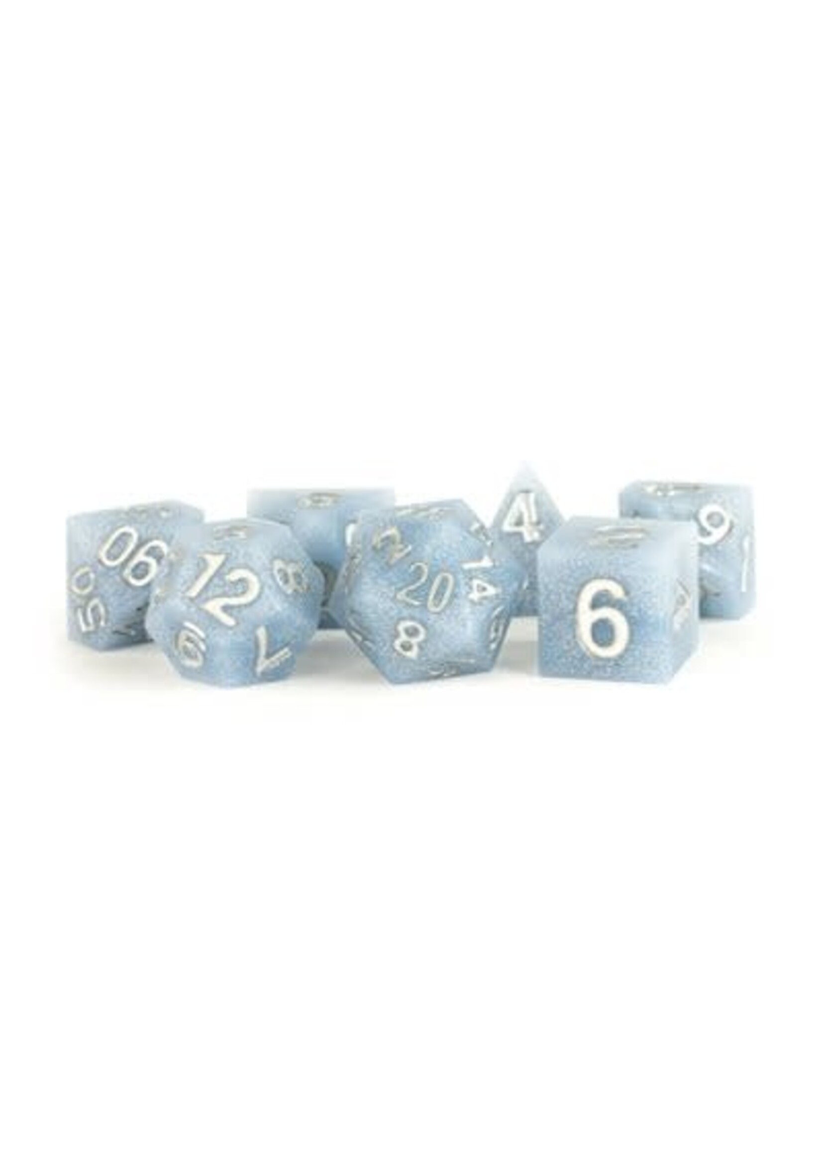 FANROLL DICE SHARP EDGE SILICON RUBBER 16MM 7PC SET GLACIAL DEBRIS